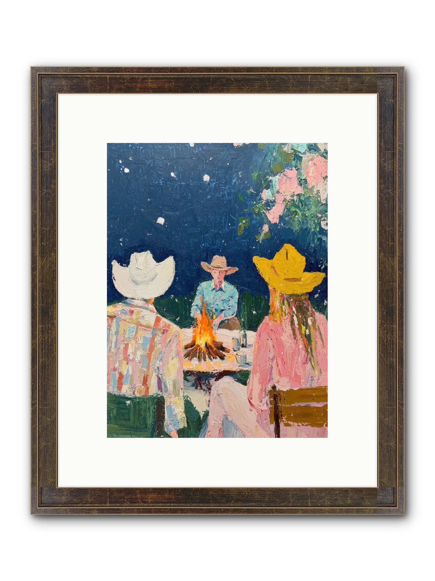 Chuckwagon Chronicle Framed Print - Slimwoods Black/Gold 9x12