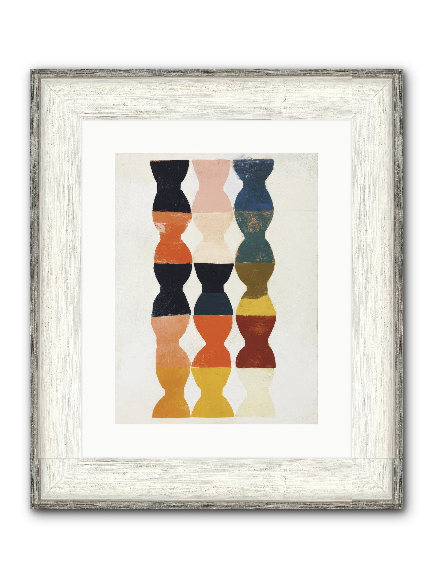 Cinderfold Prism Framed Print - Driftwood White 12x16