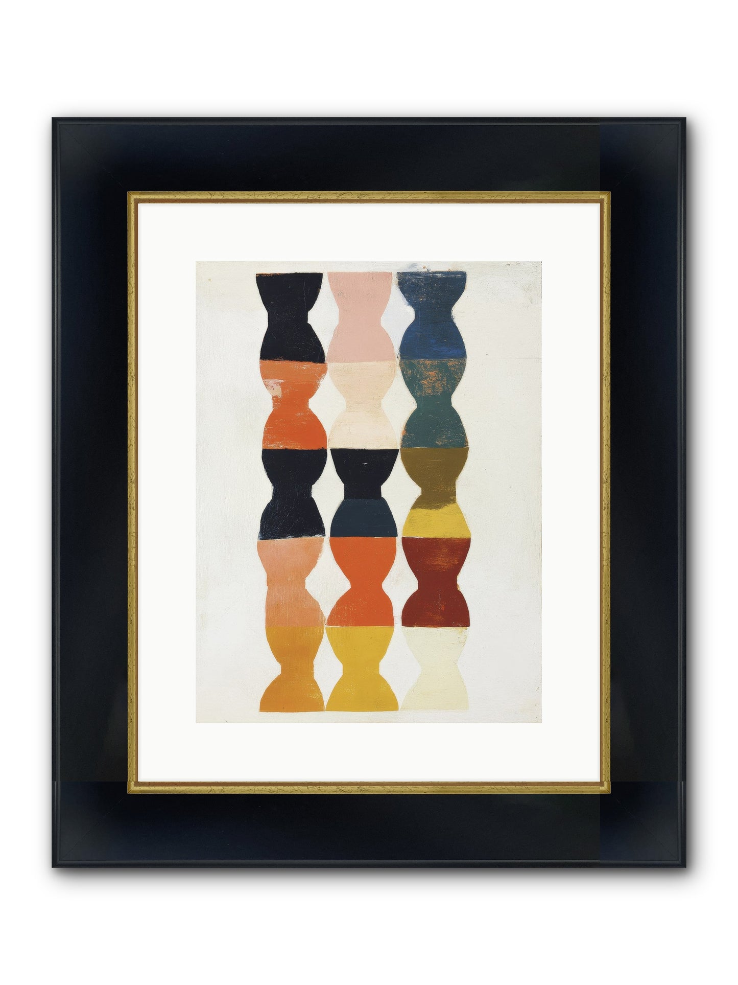 Cinderfold Prism Framed Print - Wide Black w/Gold 12x16