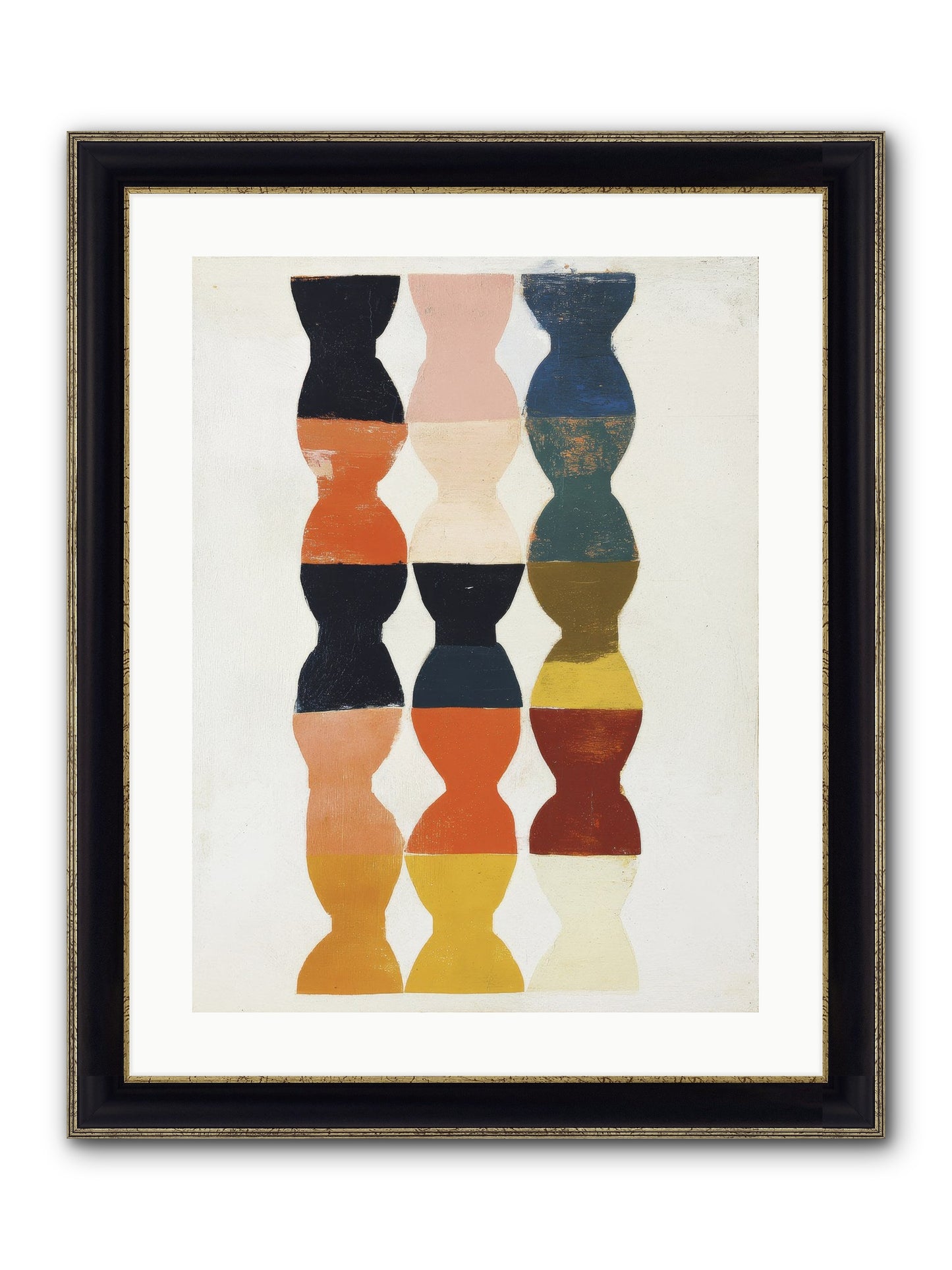 Cinderfold Prism Framed Print - Black & Gold 18x24