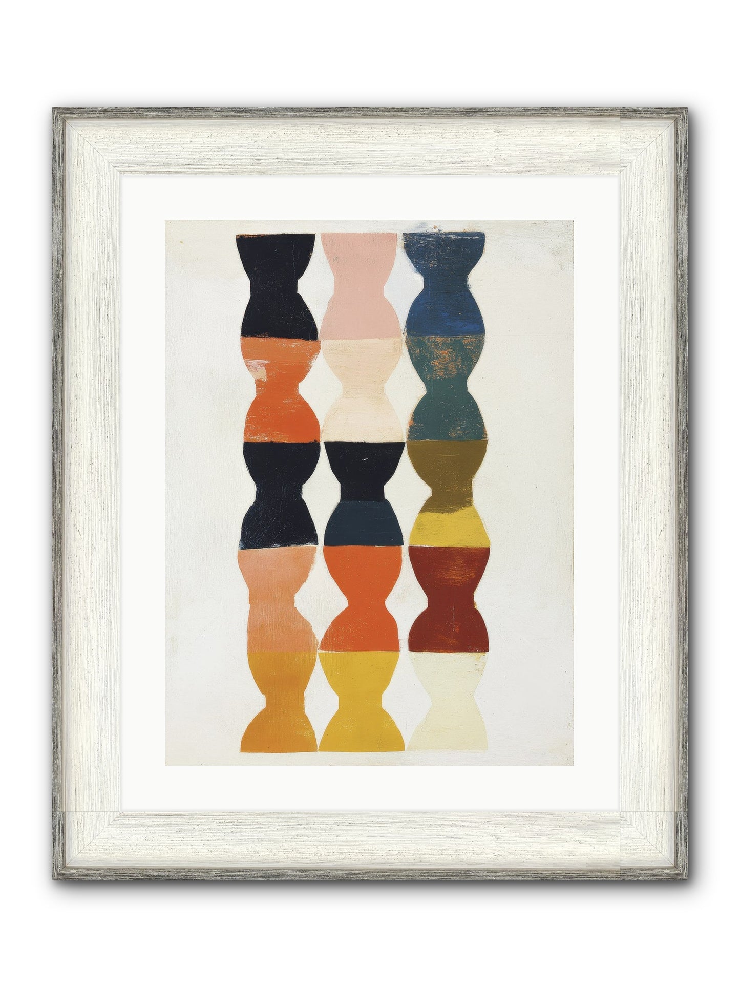 Cinderfold Prism Framed Print - Driftwood White 18x24