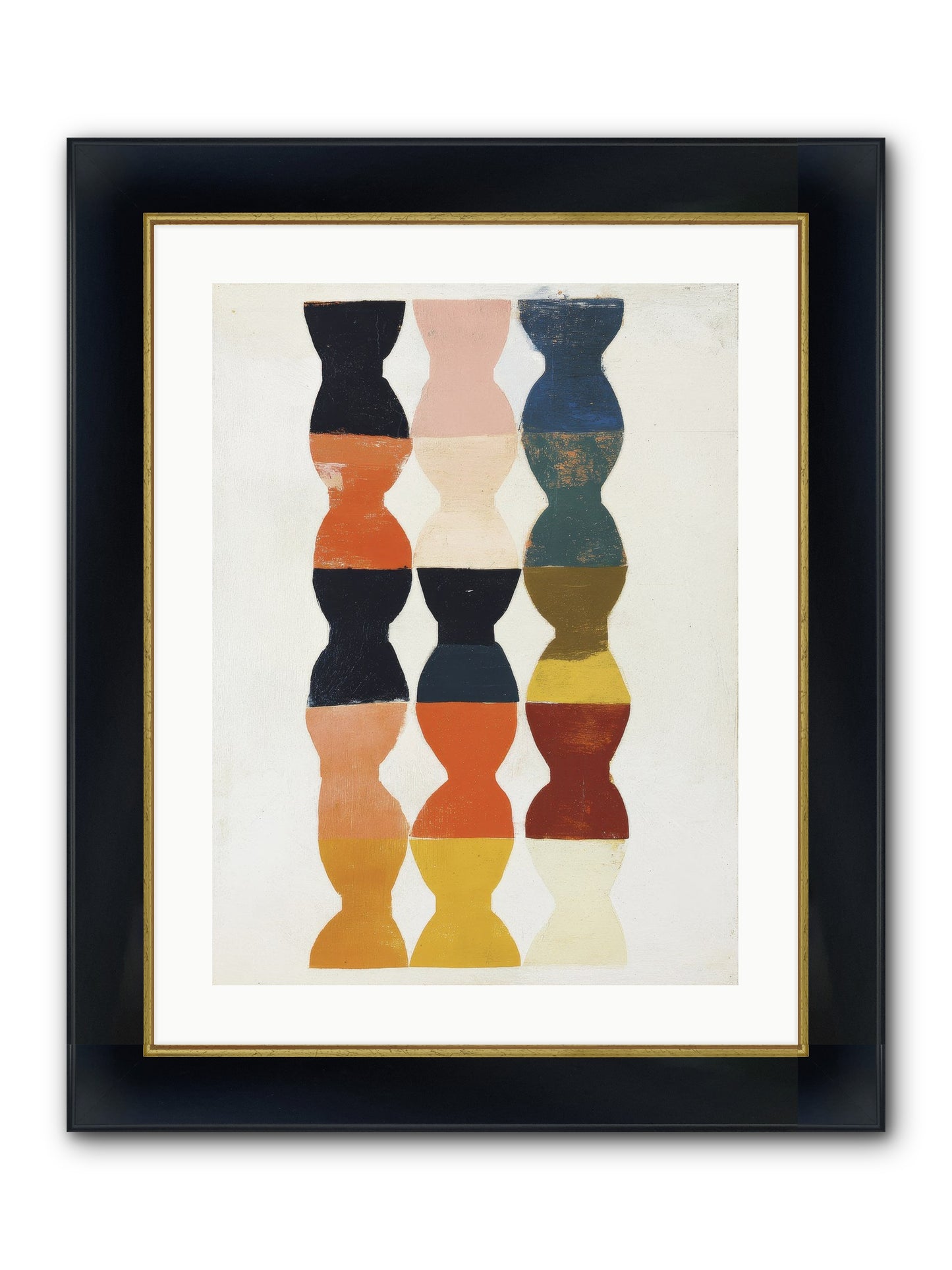 Cinderfold Prism Framed Print - Wide Black w/Gold 18x24