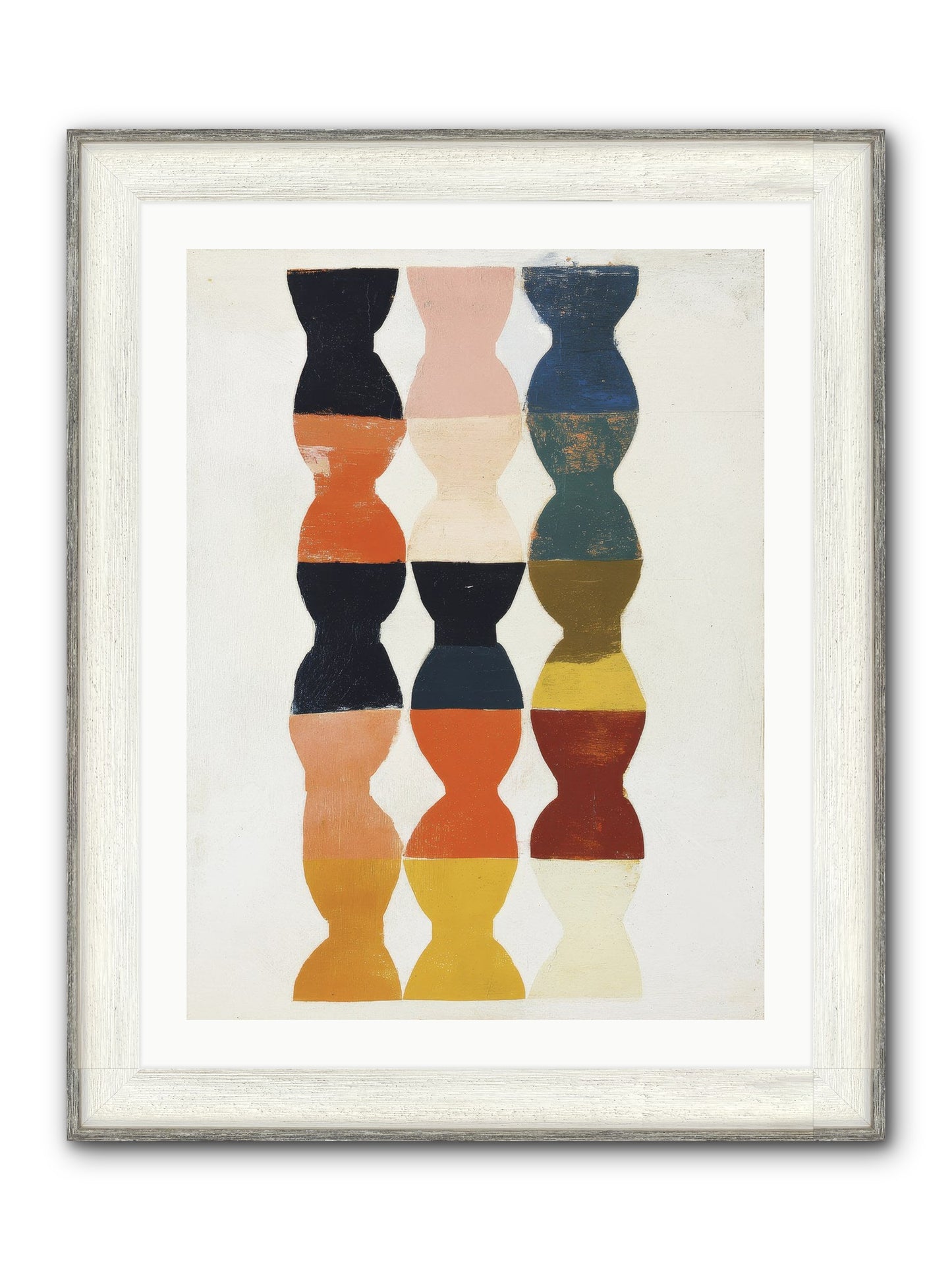 Cinderfold Prism Framed Print - Driftwood White 24x32