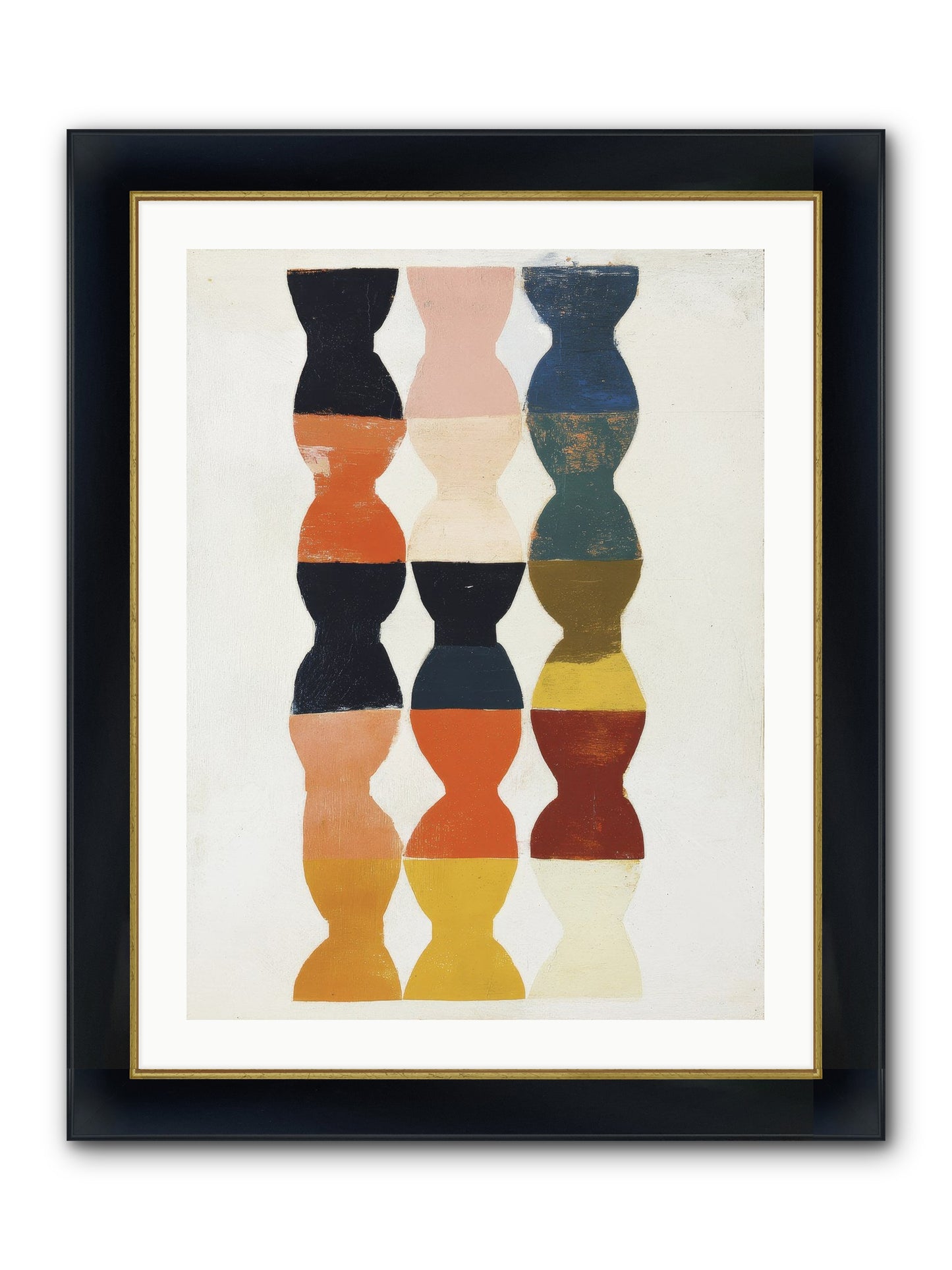 Cinderfold Prism Framed Print - Wide Black w/Gold 24x32