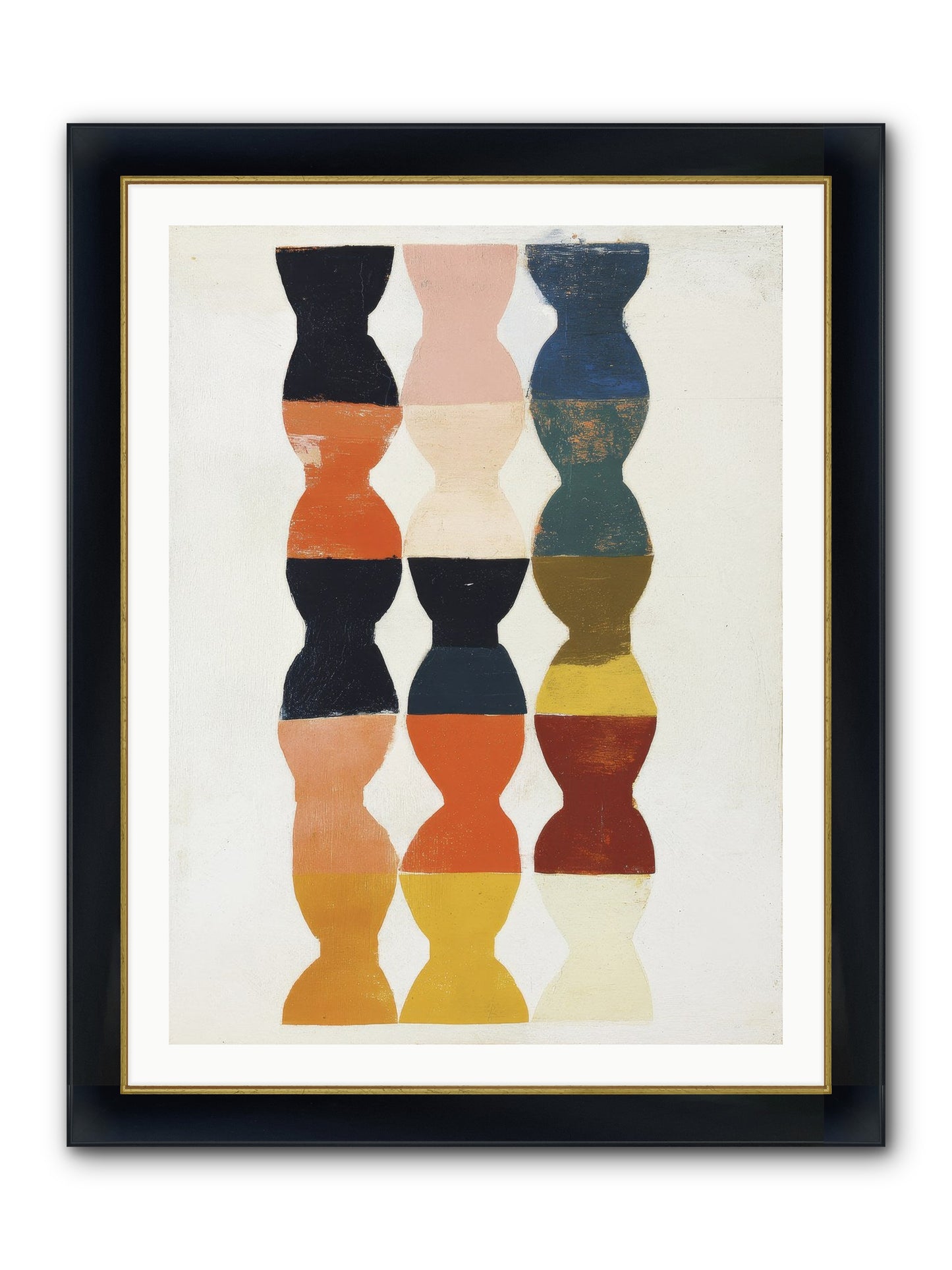 Cinderfold Prism Framed Print - Wide Black w/Gold 30x40