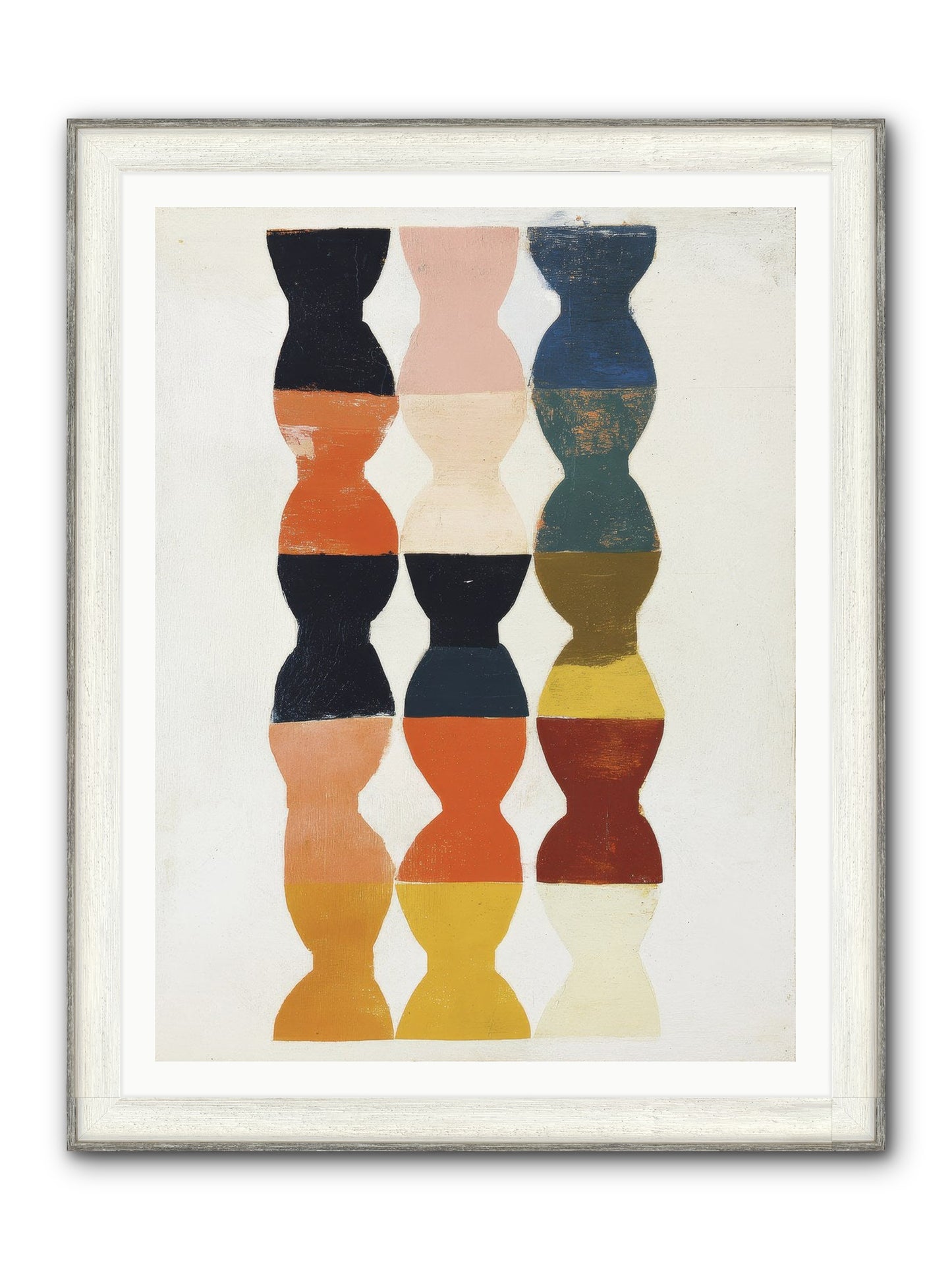 Cinderfold Prism Framed Print - Driftwood White 36x48