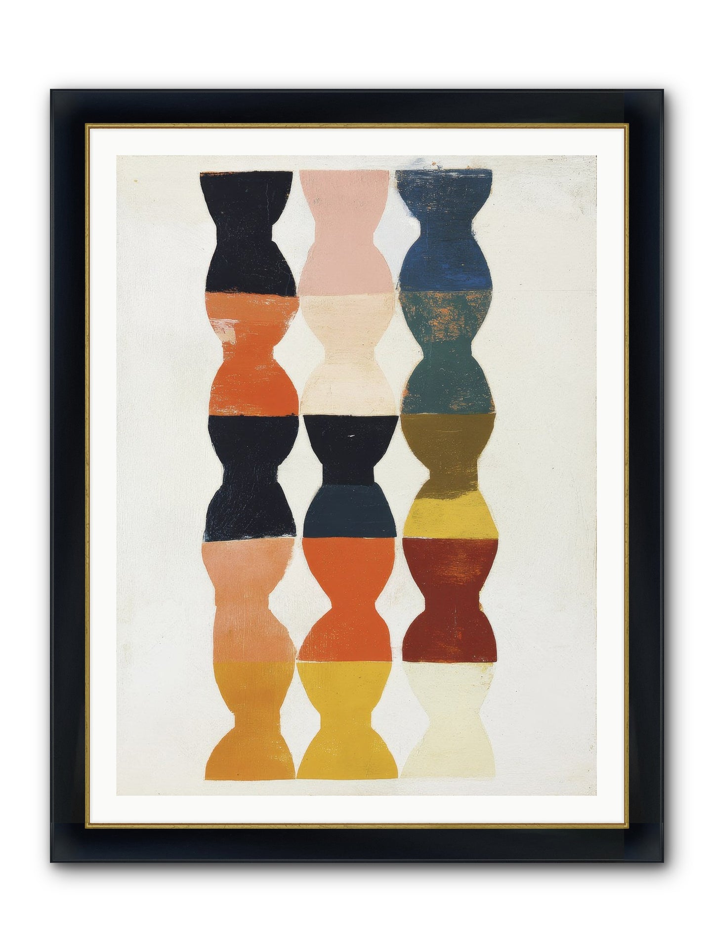 Cinderfold Prism Framed Print - Wide Black w/Gold 36x48