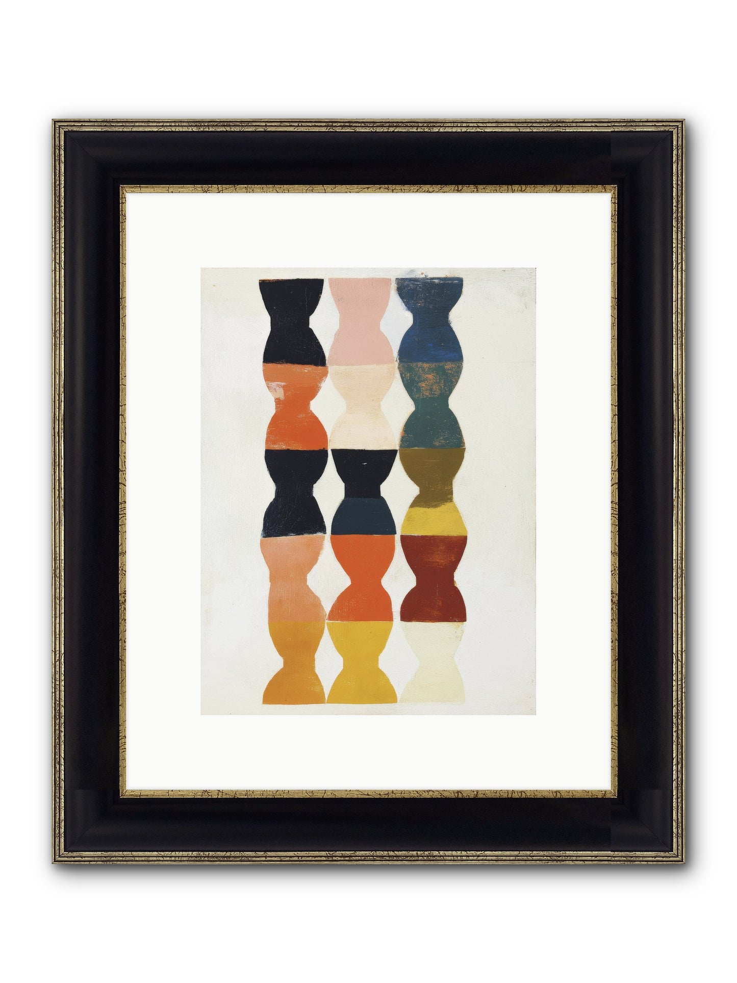 Cinderfold Prism Framed Print - Black & Gold 9x12