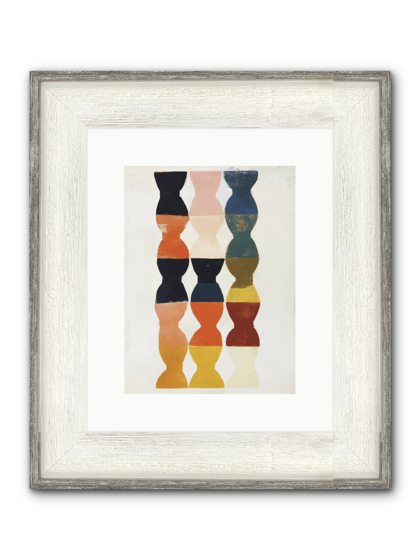 Cinderfold Prism Framed Print - Driftwood White 9x12