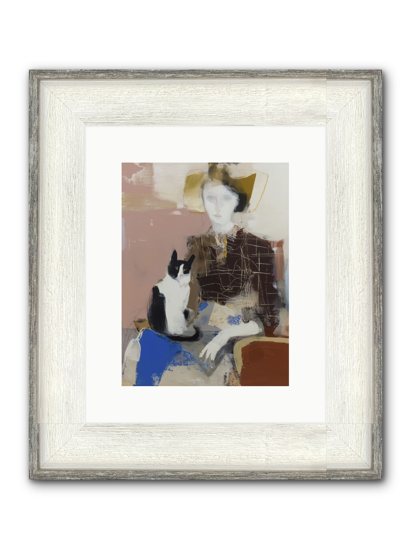 Cinderfold Vale Framed Print - Driftwood White 9x12