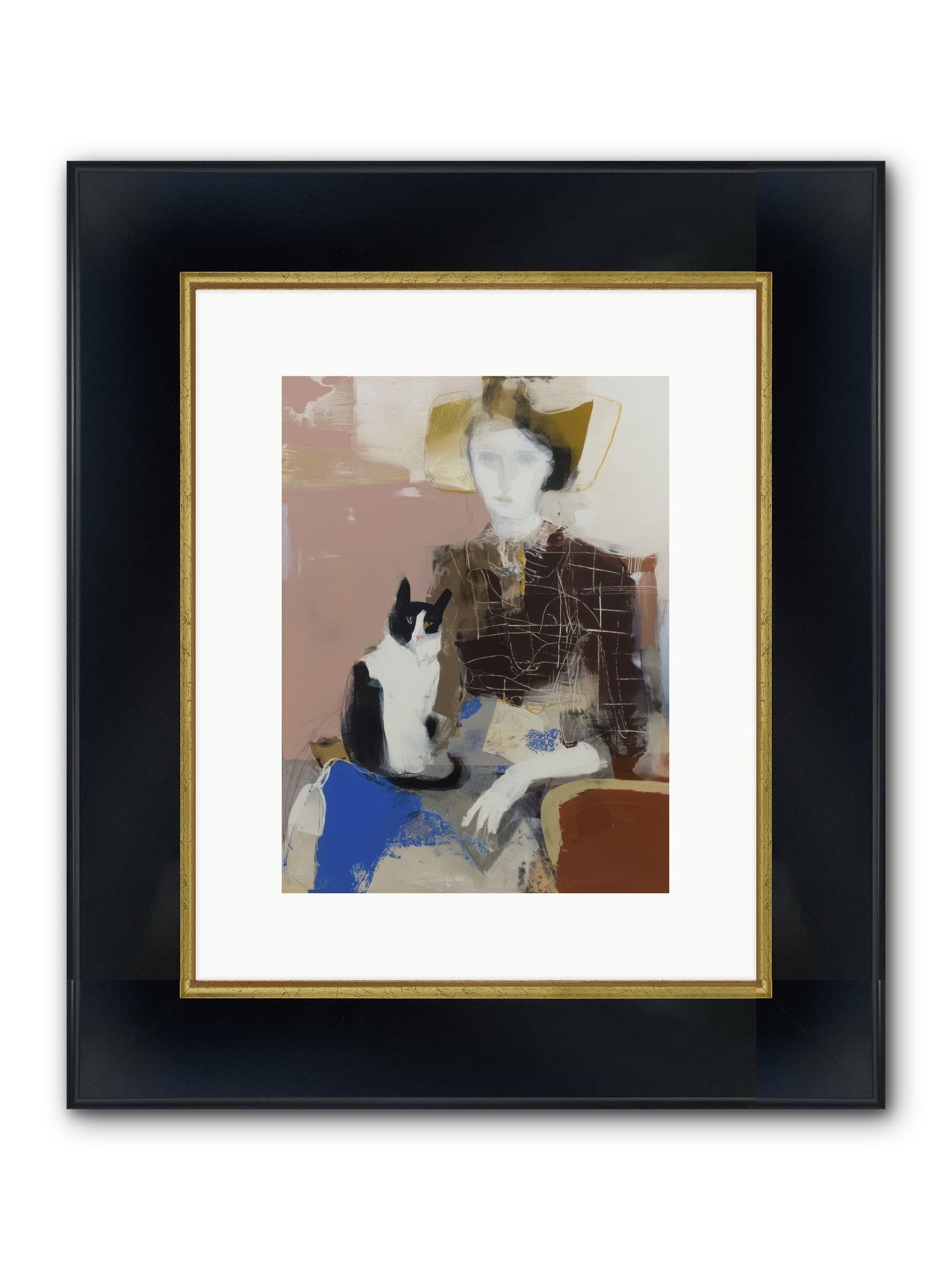 Cinderfold Vale Framed Print - Wide Black w/Gold 9x12