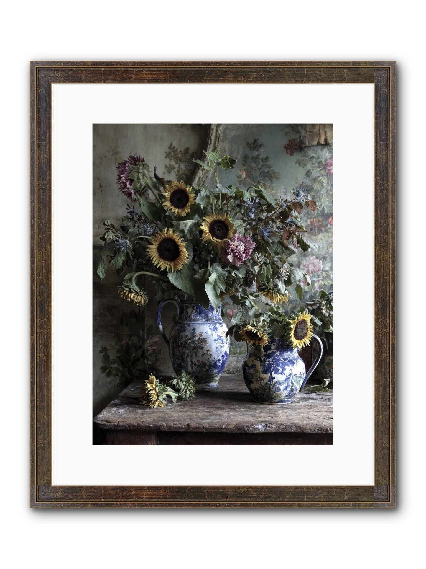 Cinema Framed Print - Slimwoods Black/Gold 12x16