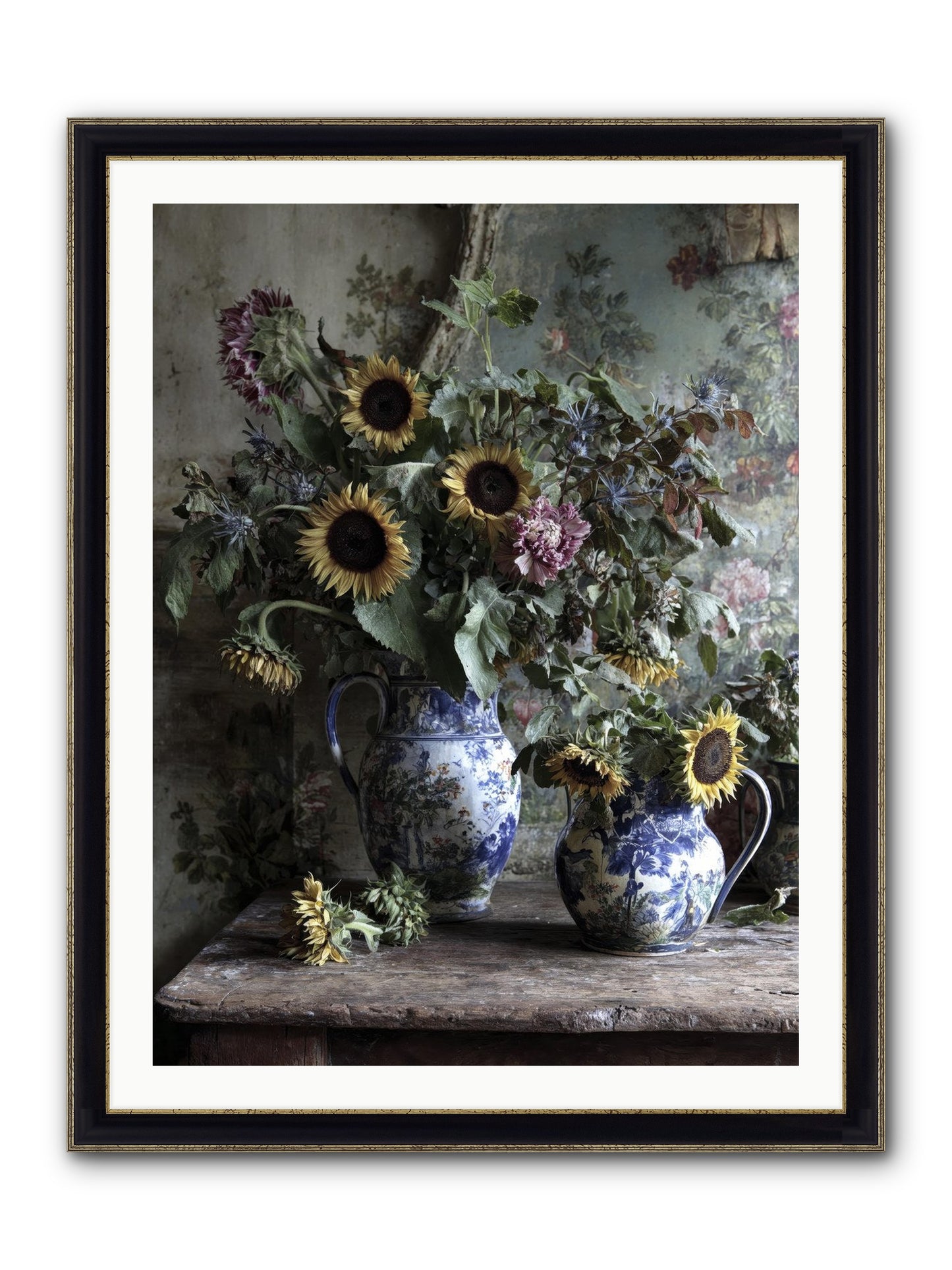 Cinema Framed Print - Black & Gold 30x40