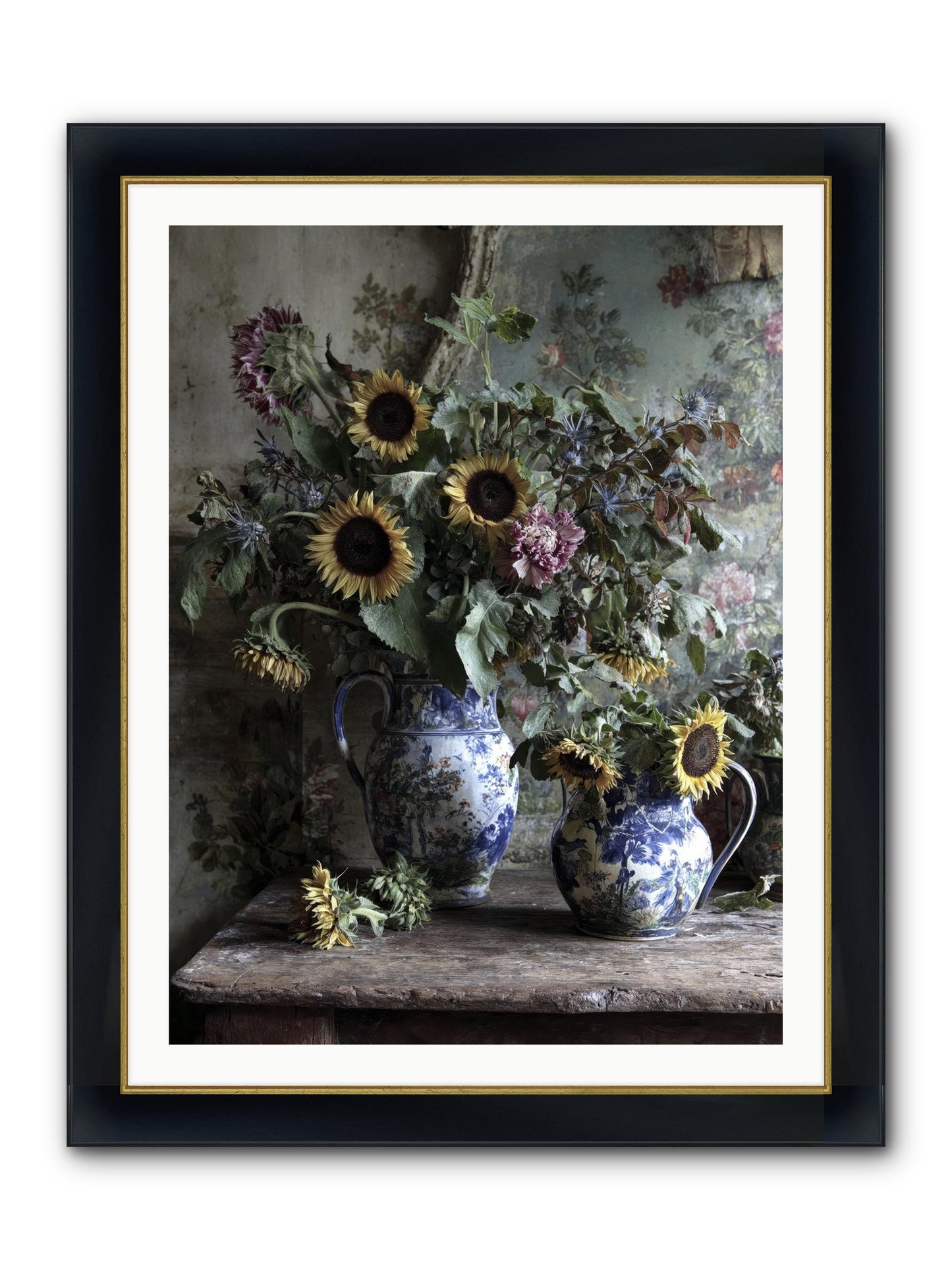 Cinema Framed Print - Wide Black w/Gold 30x40