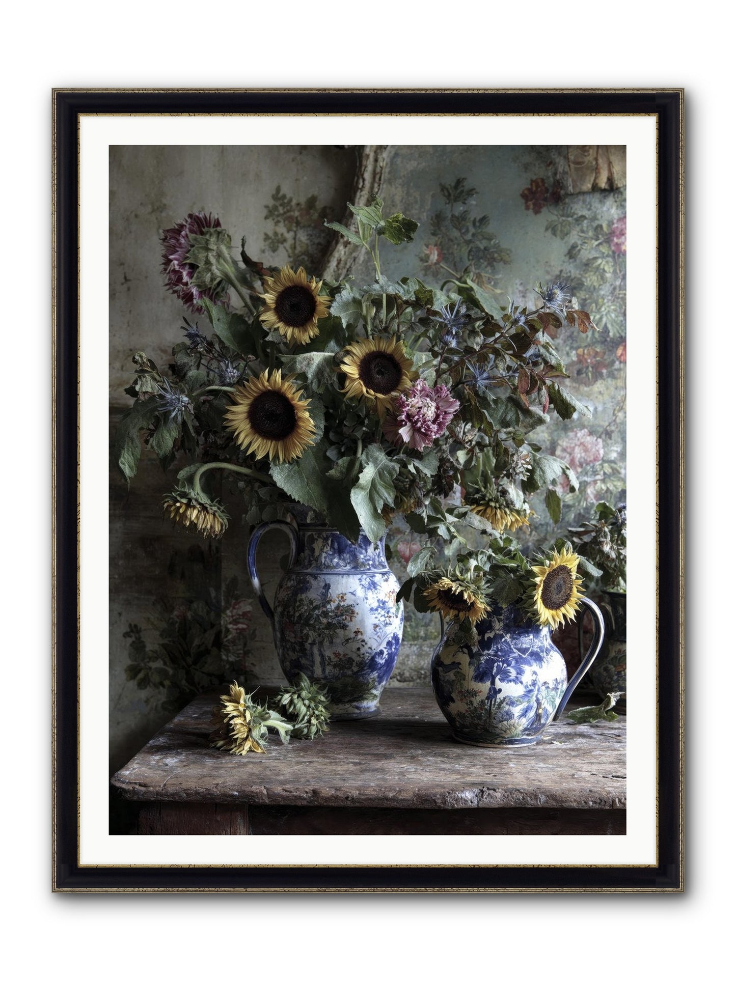 Cinema Framed Print - Black & Gold 36x48