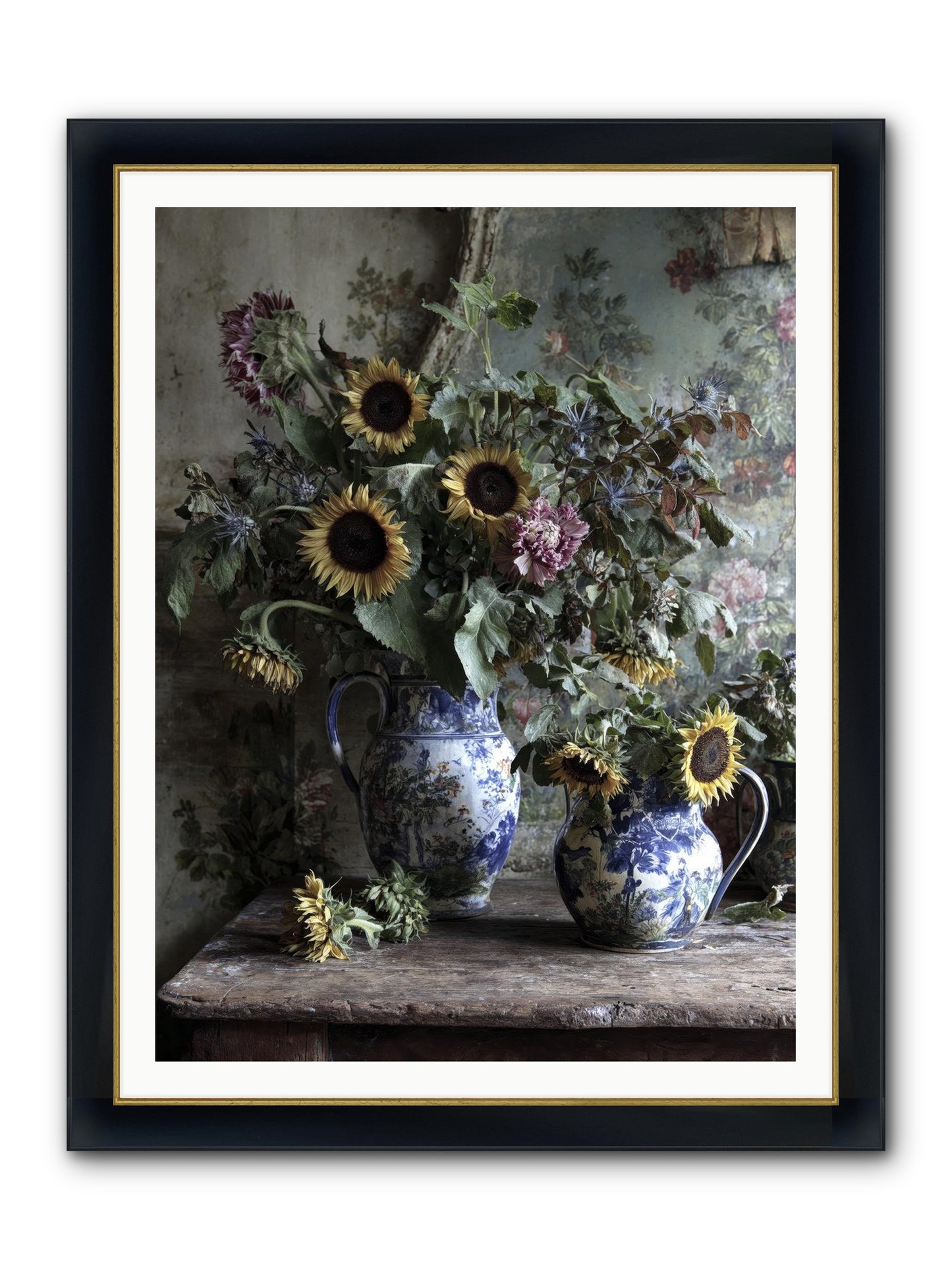 Cinema Framed Print - Wide Black w/Gold 36x48