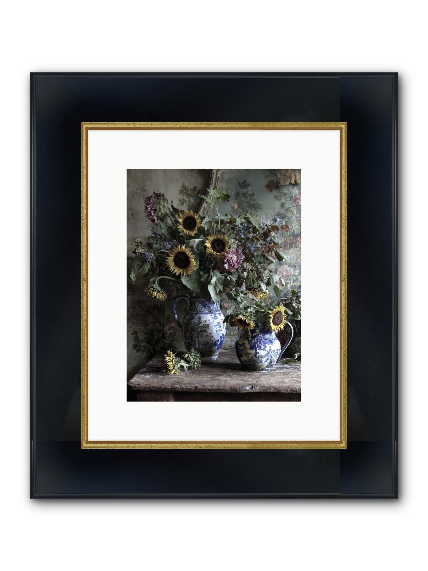 Cinema Framed Print - Wide Black w/Gold 9x12