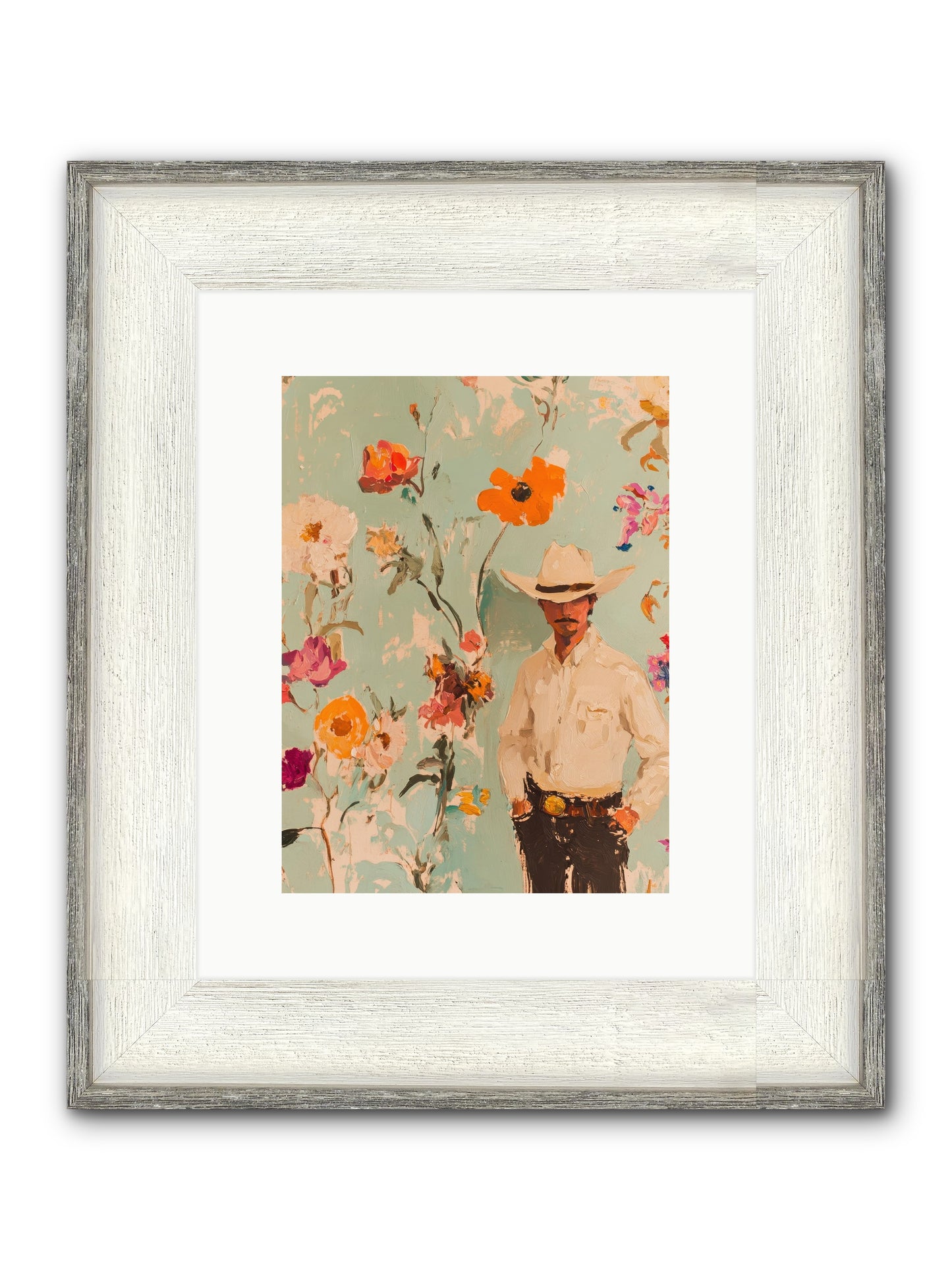 Cinnabar Mountain Framed Print - Driftwood White 9x12