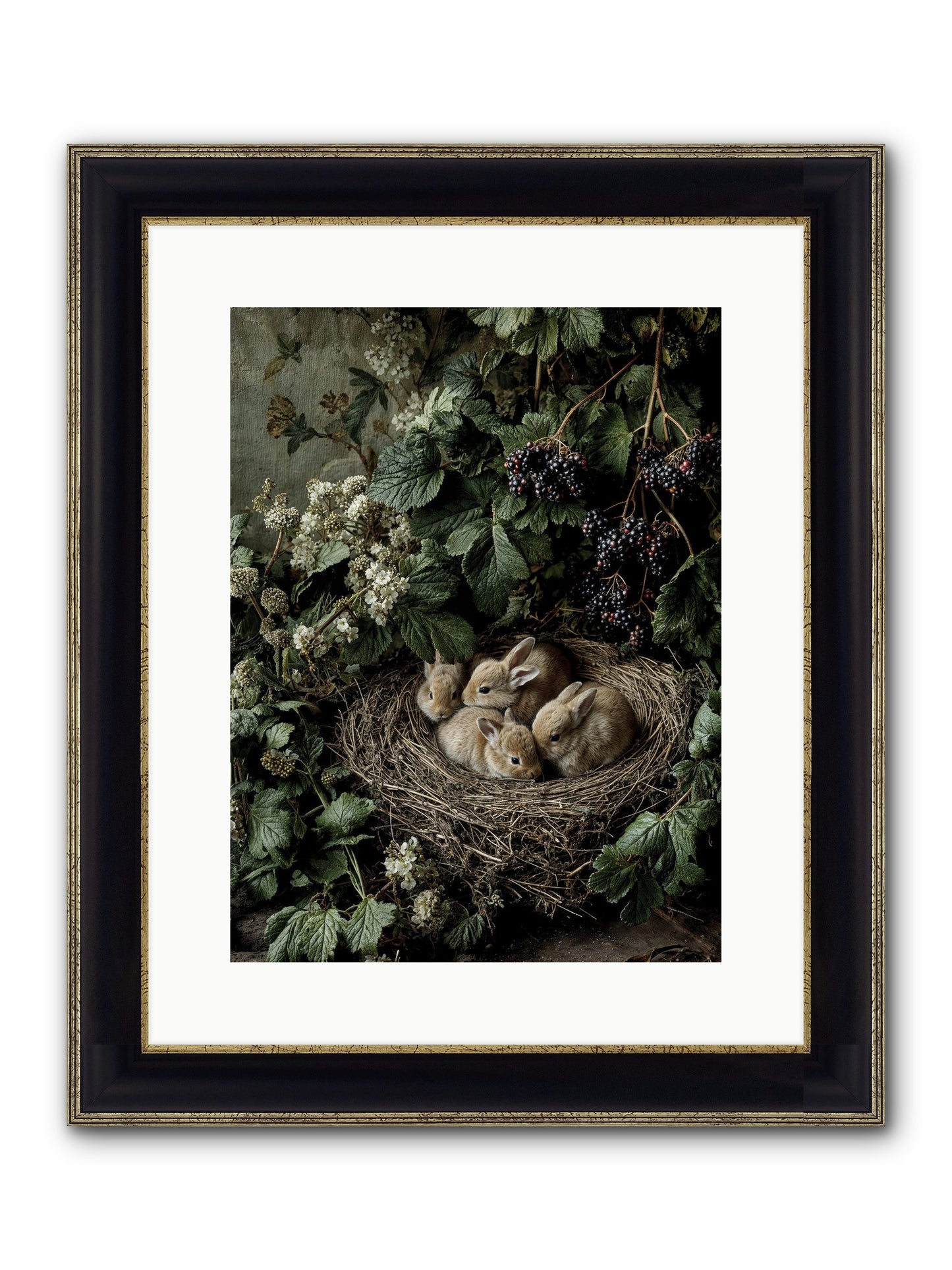 Cinnamon Dreams Framed Print - Black & Gold 12x16