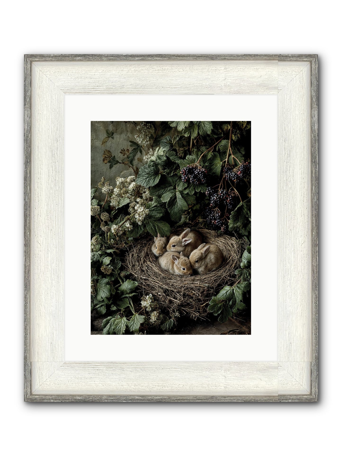 Cinnamon Dreams Framed Print - Driftwood White 12x16