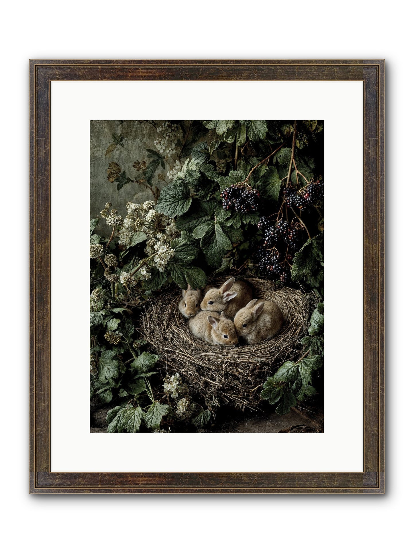 Cinnamon Dreams Framed Print - Slimwoods Black/Gold 12x16