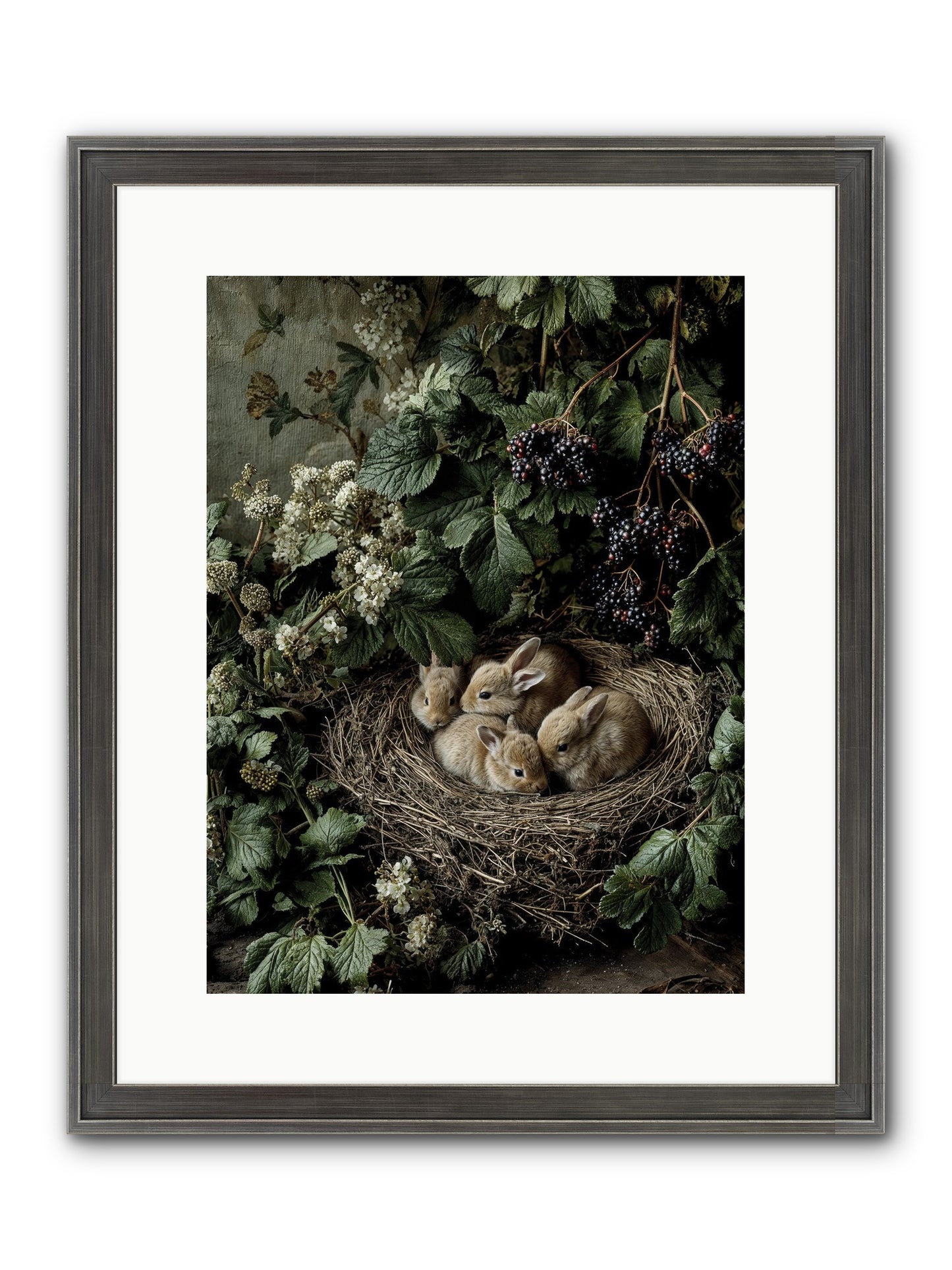 Cinnamon Dreams Framed Print - Slimwoods Black/Silver 12x16