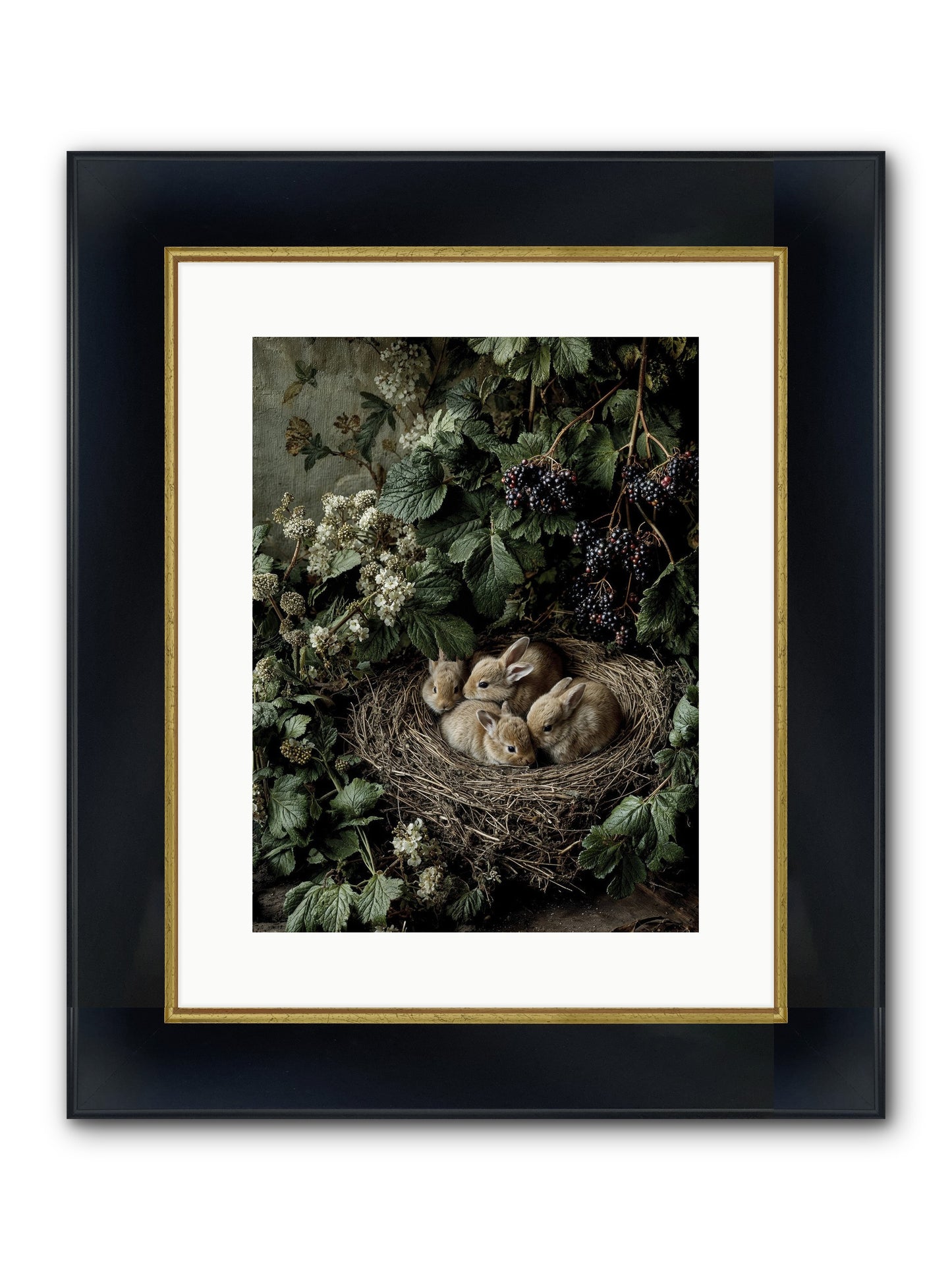 Cinnamon Dreams Framed Print - Wide Black w/Gold 12x16