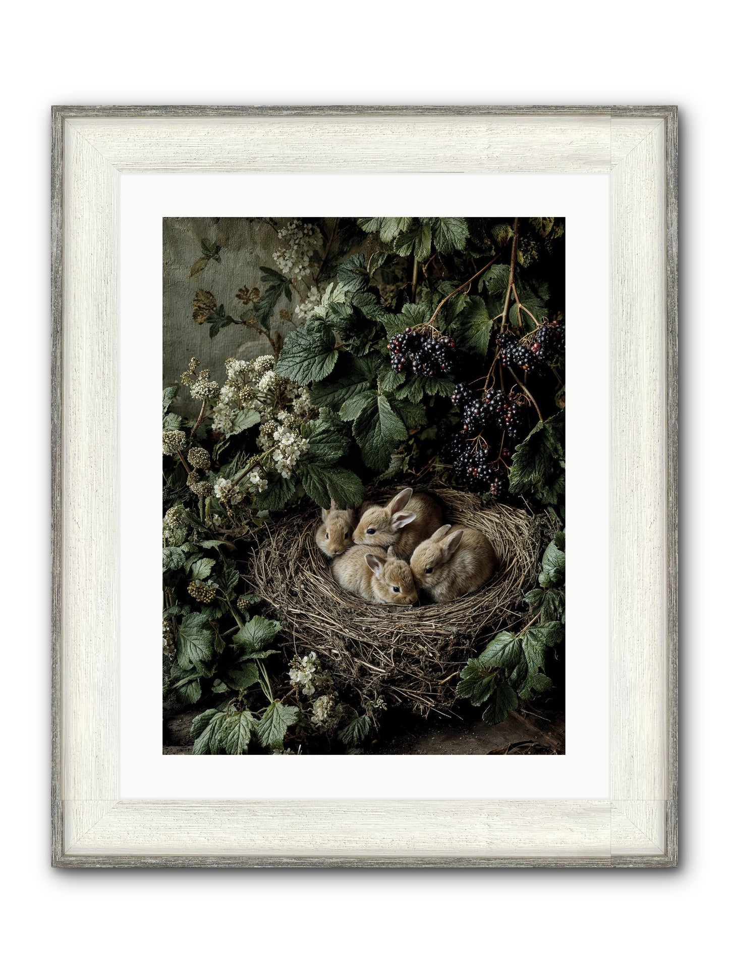 Cinnamon Dreams Framed Print - Driftwood White 18x24
