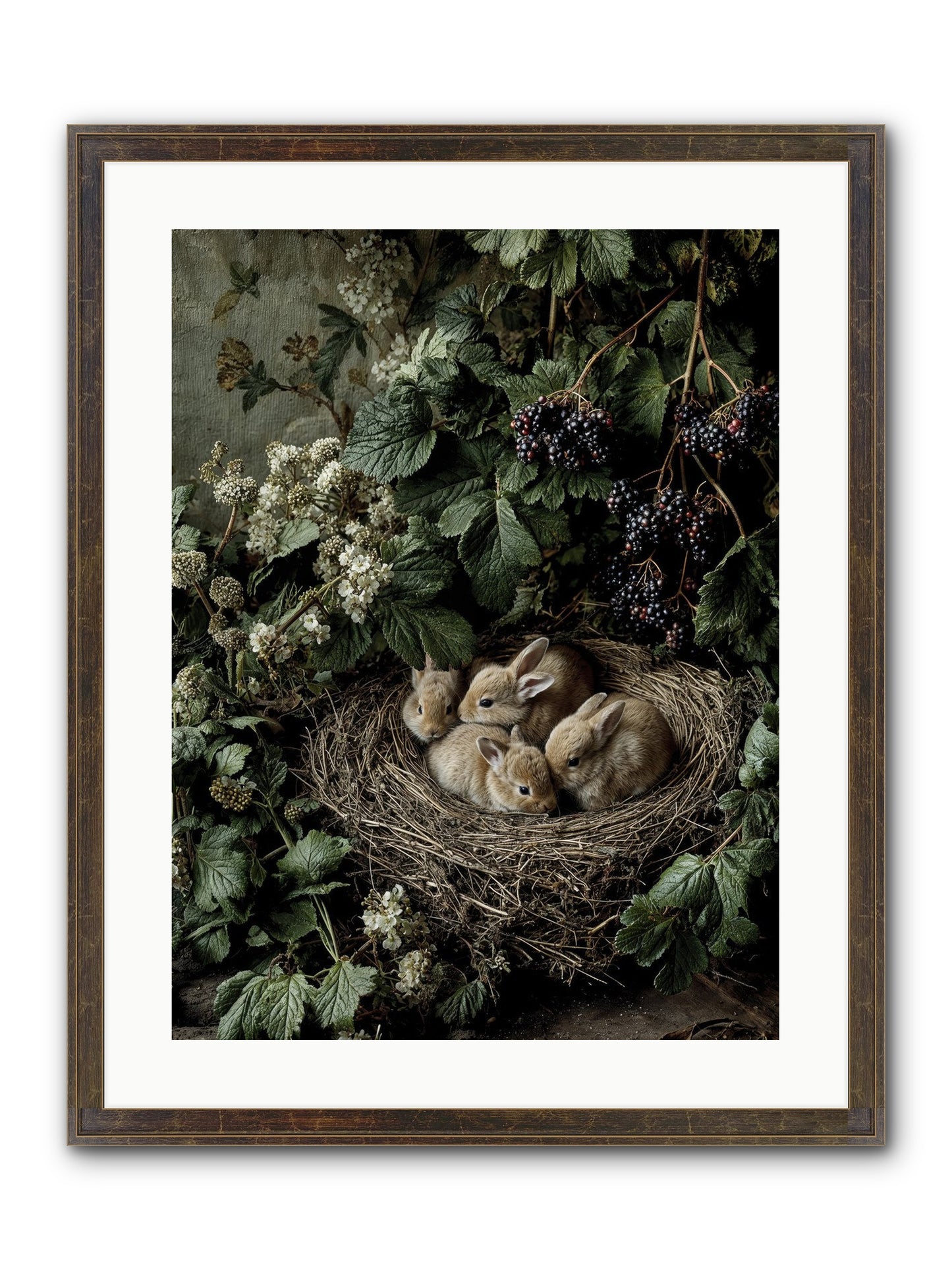 Cinnamon Dreams Framed Print - Slimwoods Black/Gold 18x24
