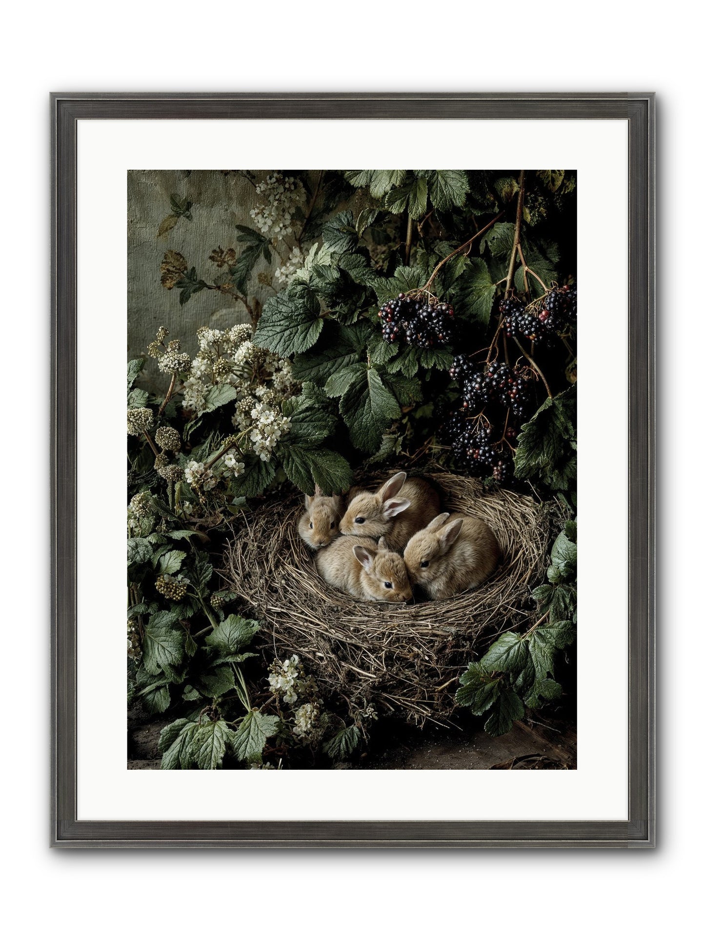 Cinnamon Dreams Framed Print - Slimwoods Black/Silver 18x24