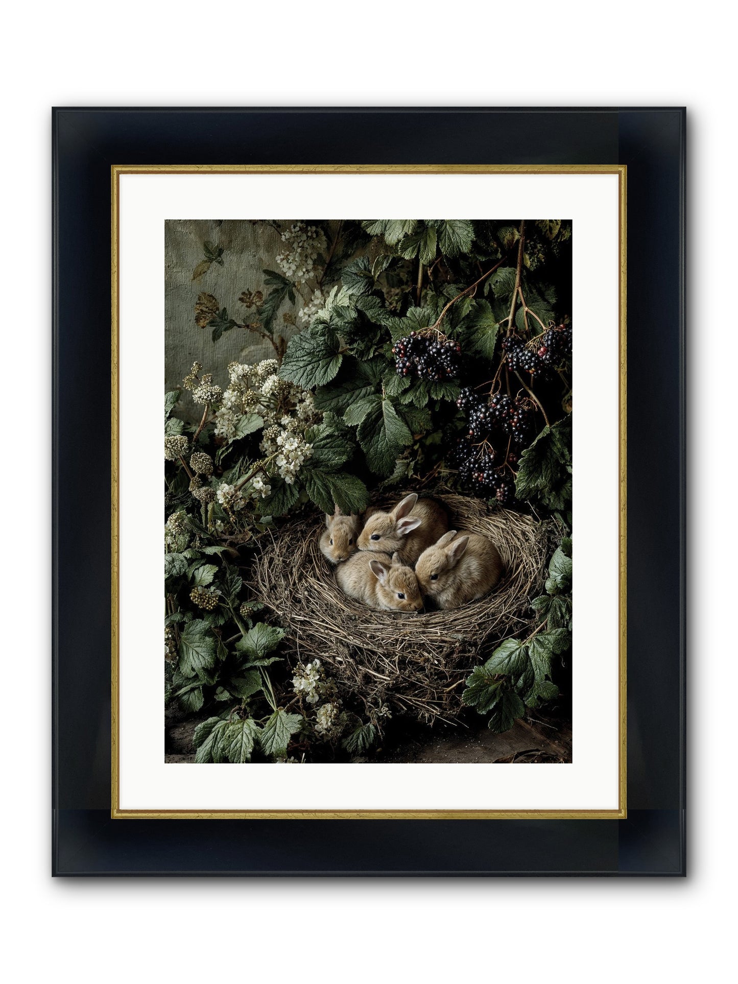 Cinnamon Dreams Framed Print - Wide Black w/Gold 18x24