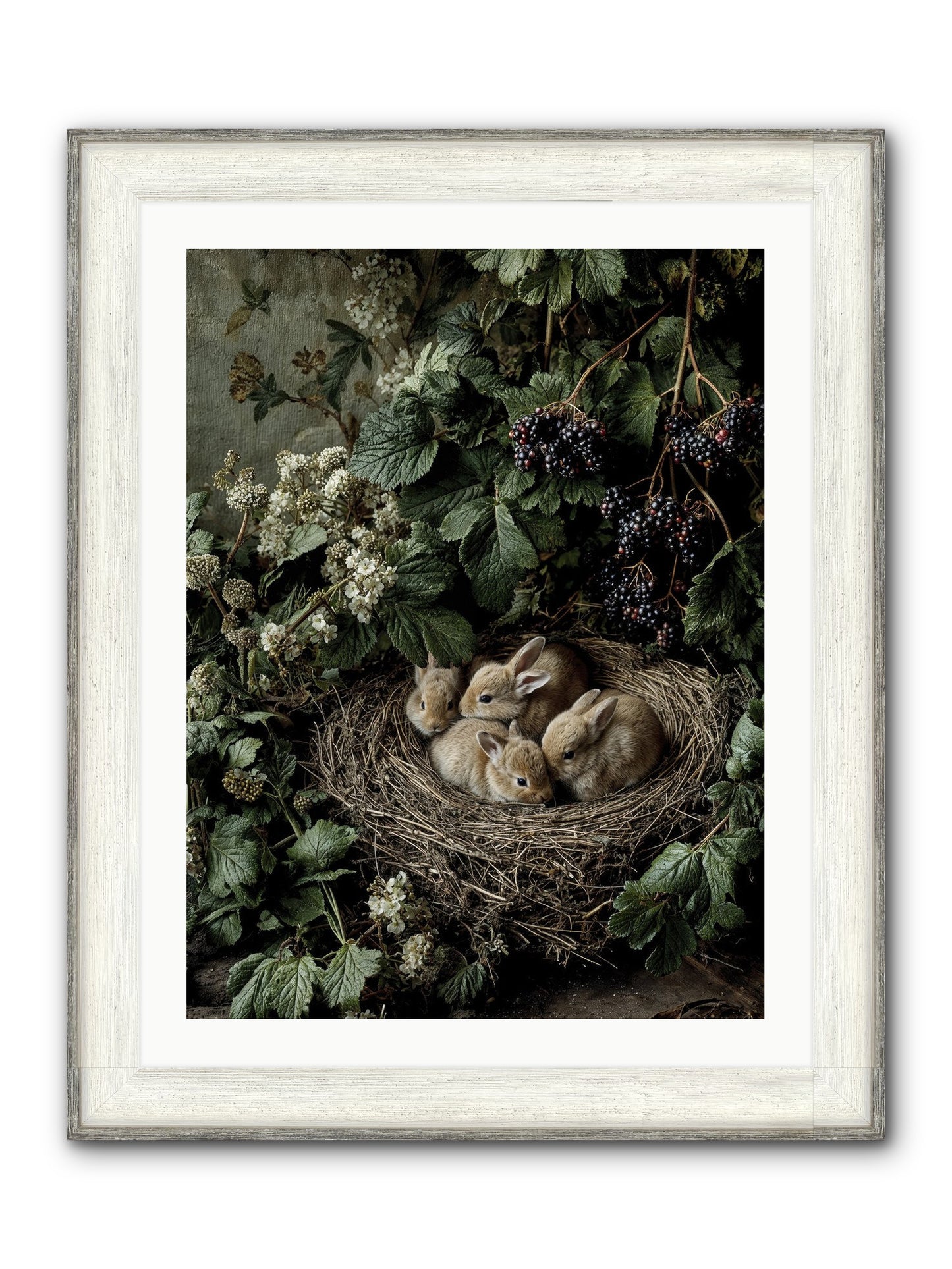 Cinnamon Dreams Framed Print - Driftwood White 24x32