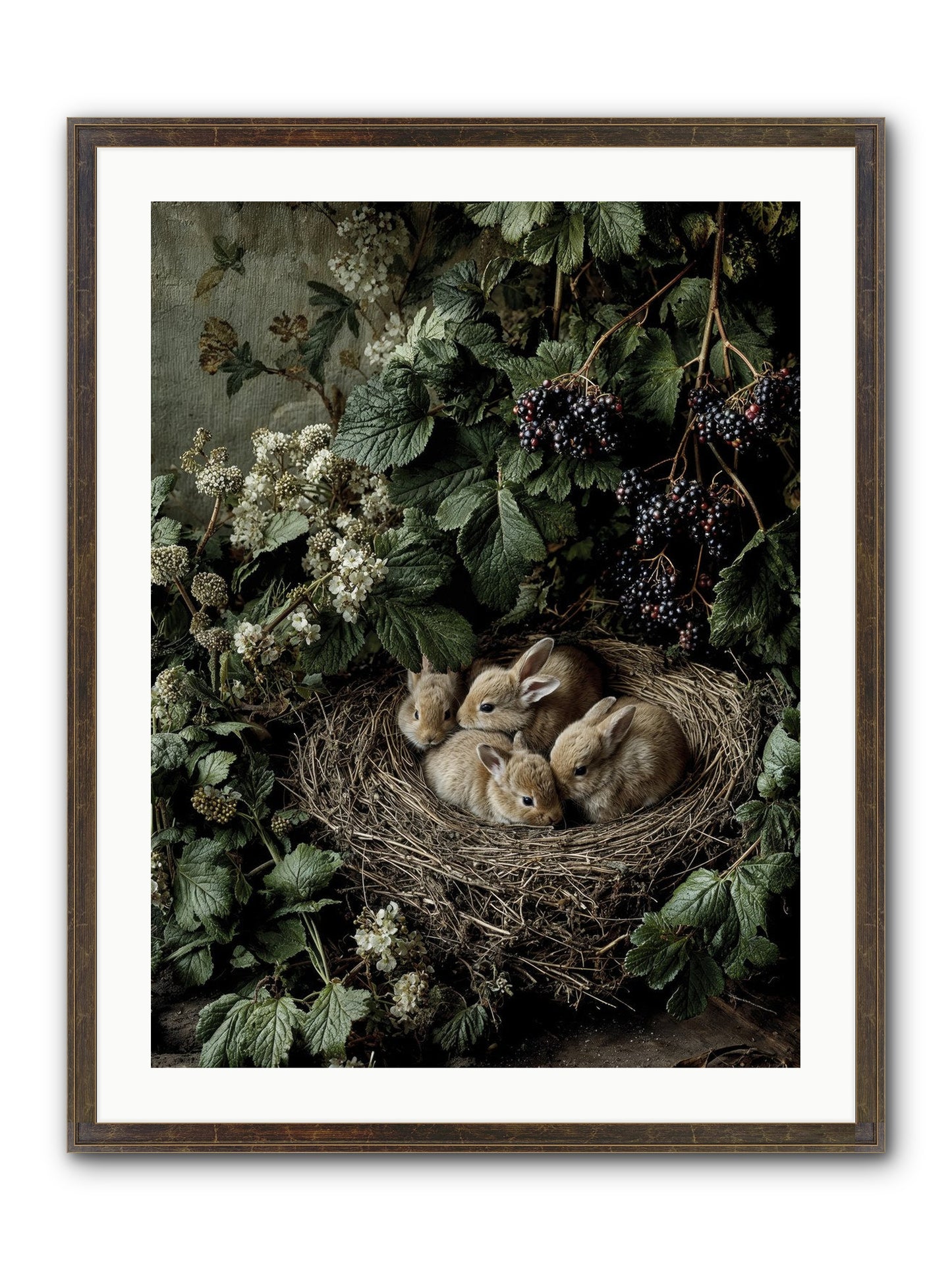 Cinnamon Dreams Framed Print - Slimwoods Black/Gold 24x32