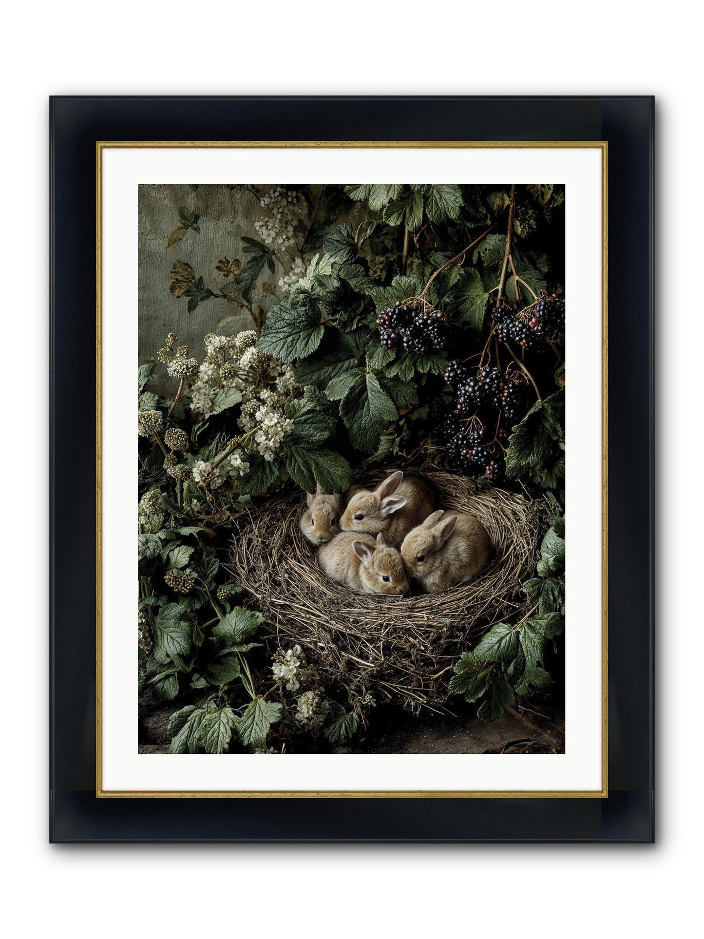 Cinnamon Dreams Framed Print - Wide Black w/Gold 24x32