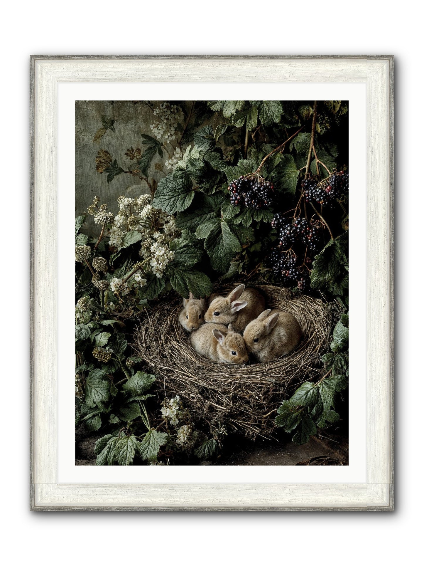 Cinnamon Dreams Framed Print - Driftwood White 30x40