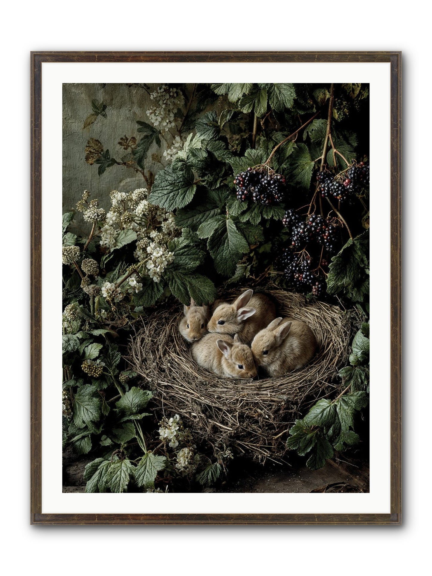 Cinnamon Dreams Framed Print - Slimwoods Black/Gold 30x40
