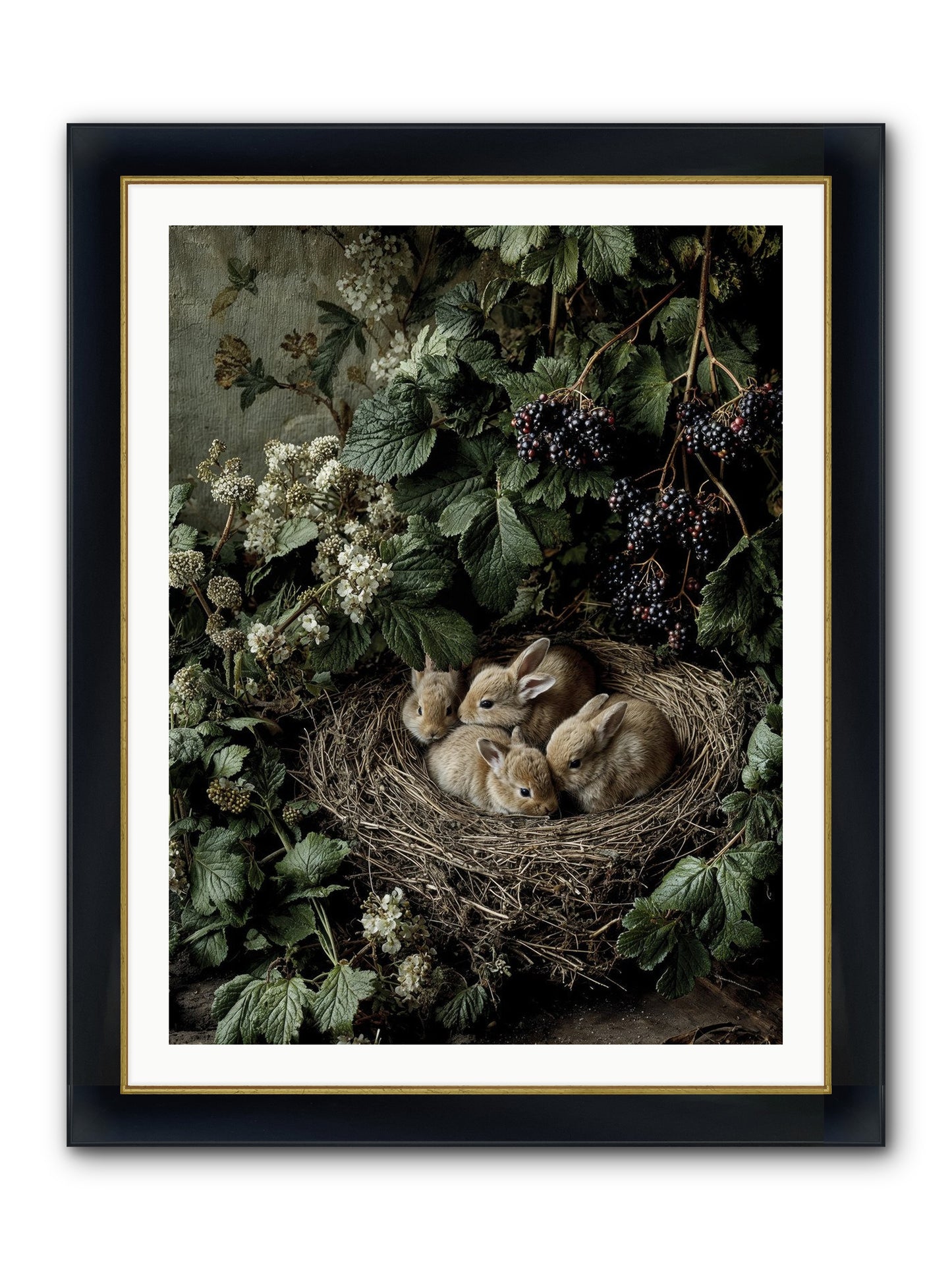 Cinnamon Dreams Framed Print - Wide Black w/Gold 30x40