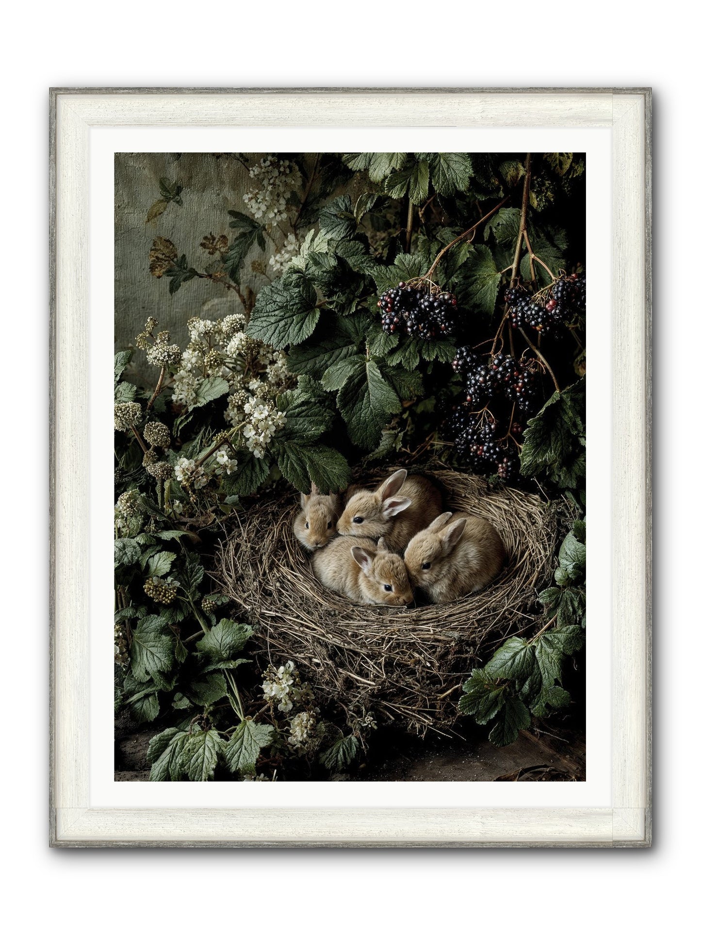 Cinnamon Dreams Framed Print - Driftwood White 36x48