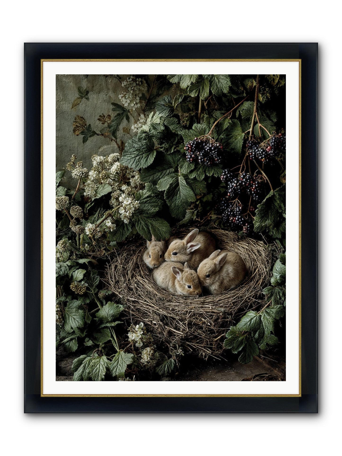 Cinnamon Dreams Framed Print - Wide Black w/Gold 36x48