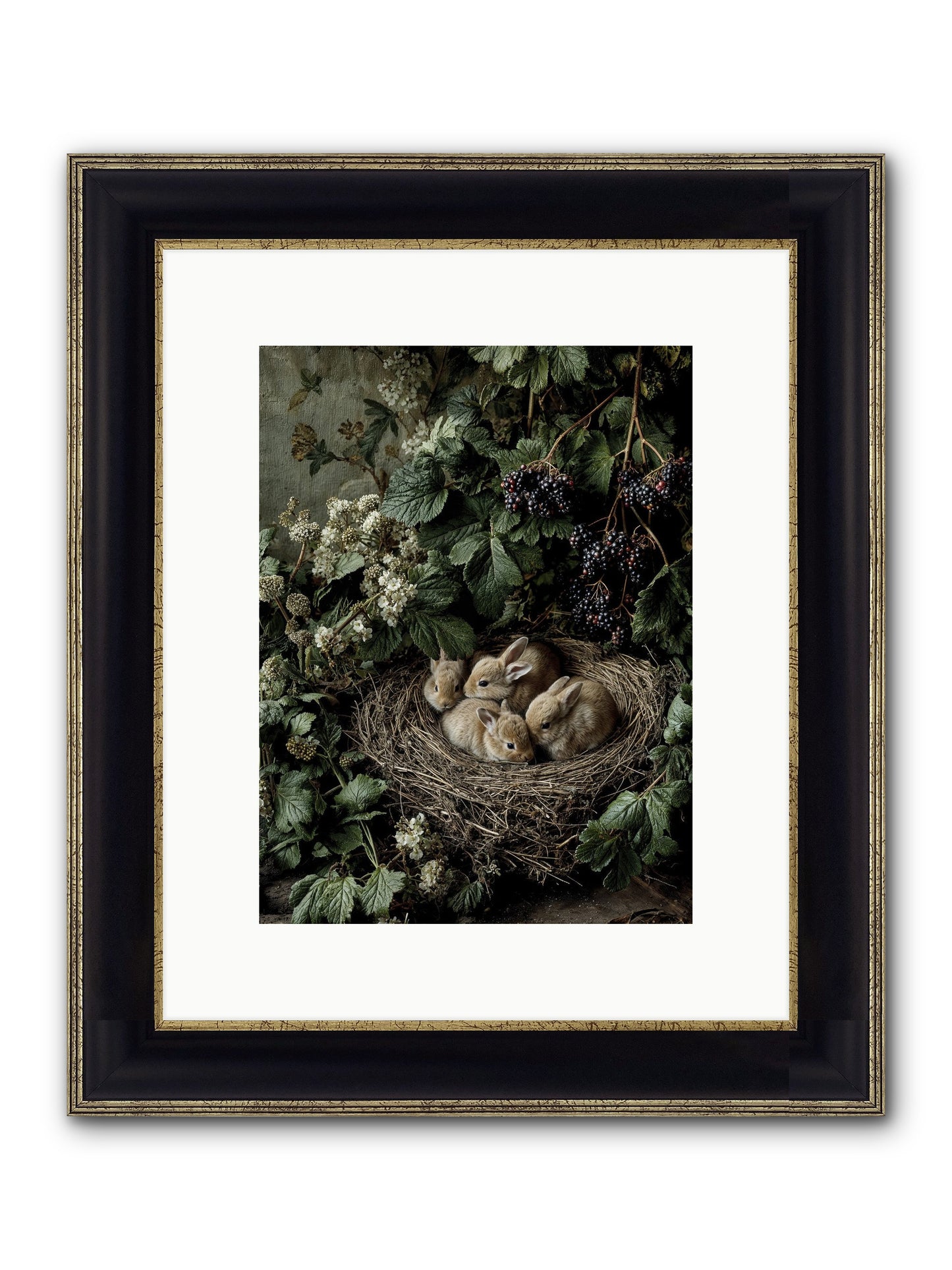 Cinnamon Dreams Framed Print - Black & Gold 9x12