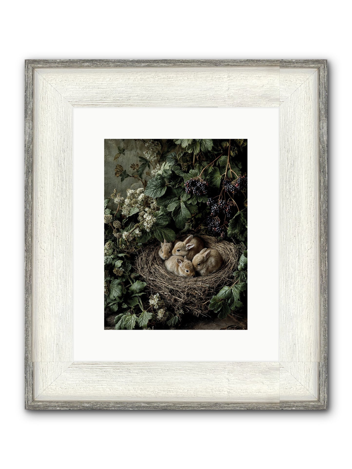 Cinnamon Dreams Framed Print - Driftwood White 9x12