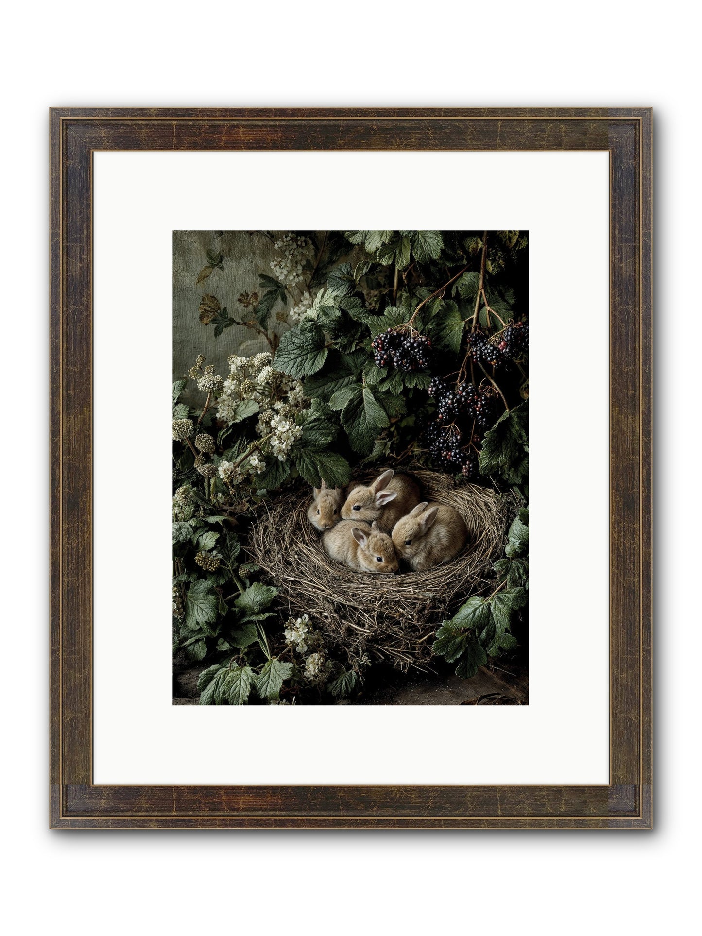 Cinnamon Dreams Framed Print - Slimwoods Black/Gold 9x12