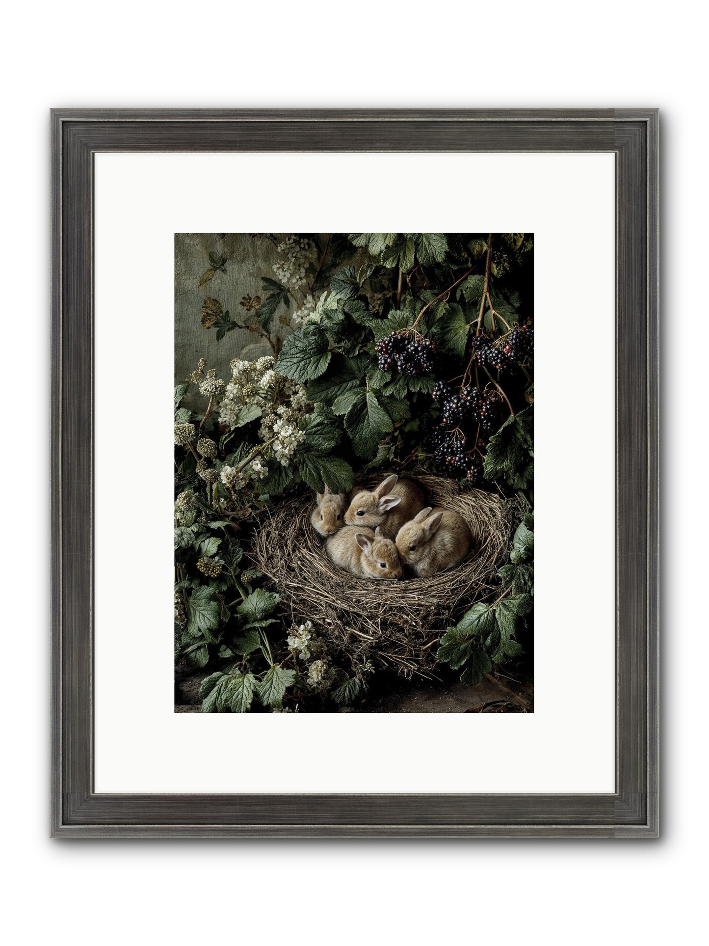 Cinnamon Dreams Framed Print - Slimwoods Black/Silver 9x12