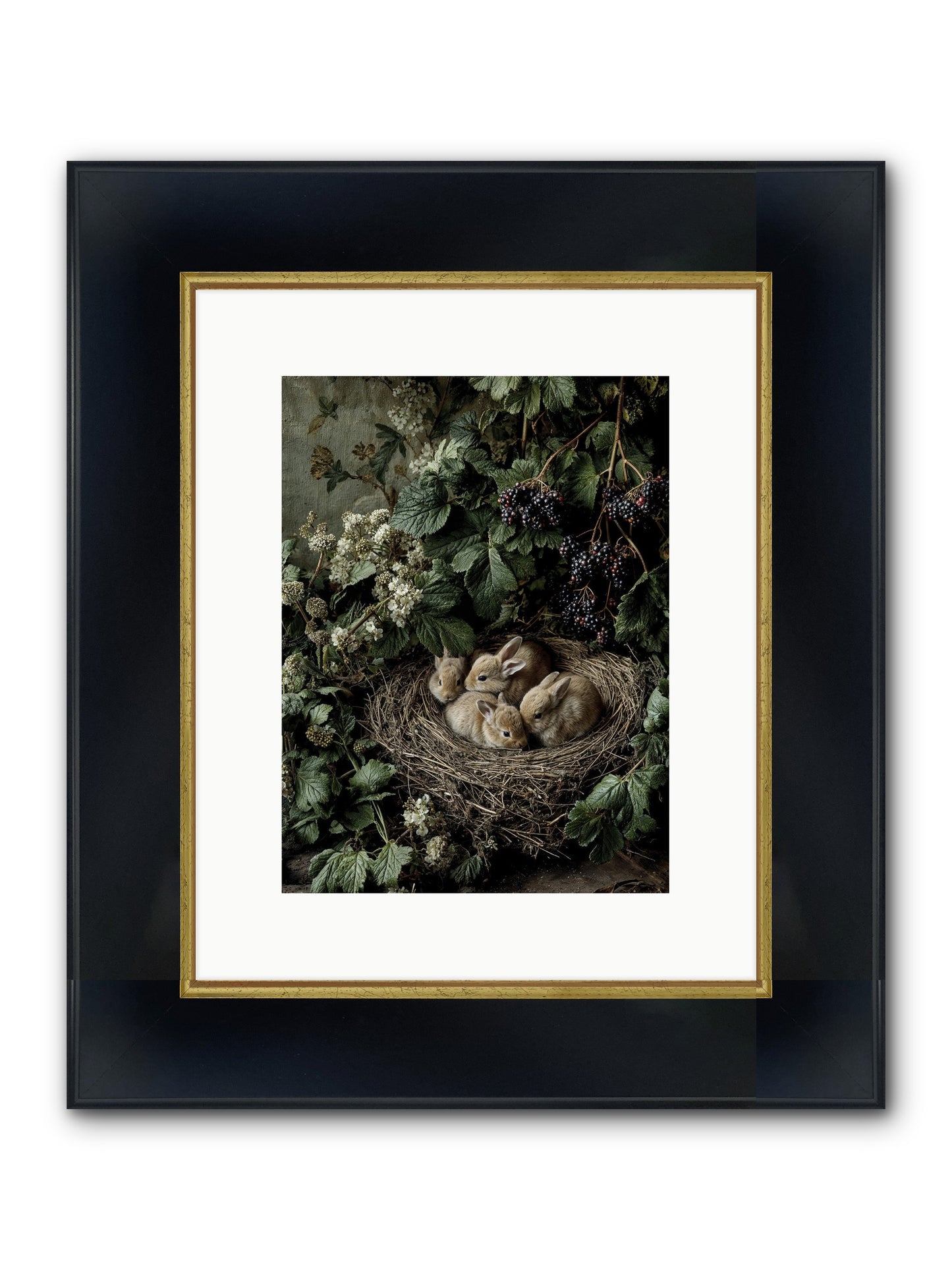 Cinnamon Dreams Framed Print - Wide Black w/Gold 9x12