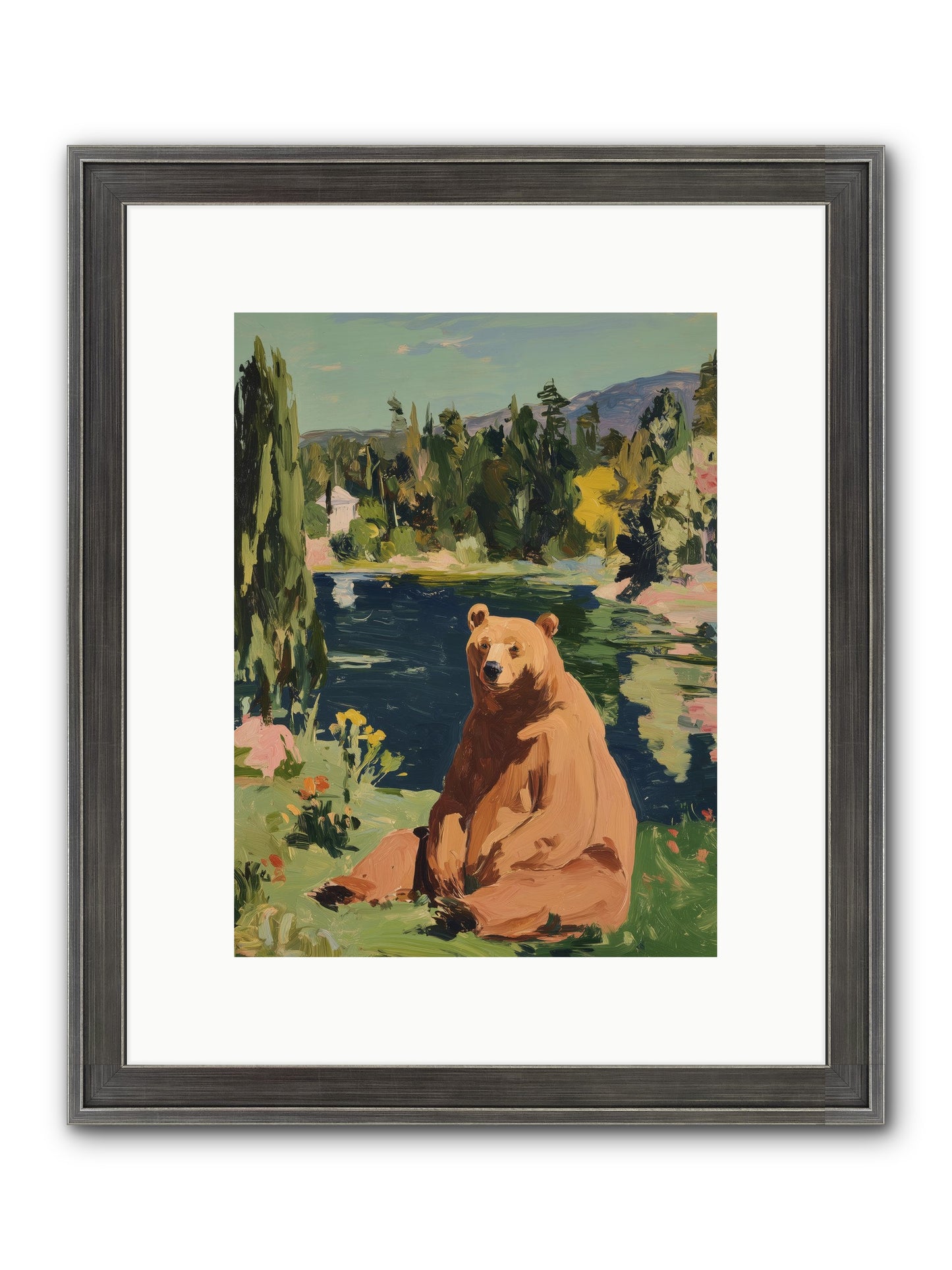 Cinnamon Shadow Framed Print - Slimwoods Black/Silver 9x12