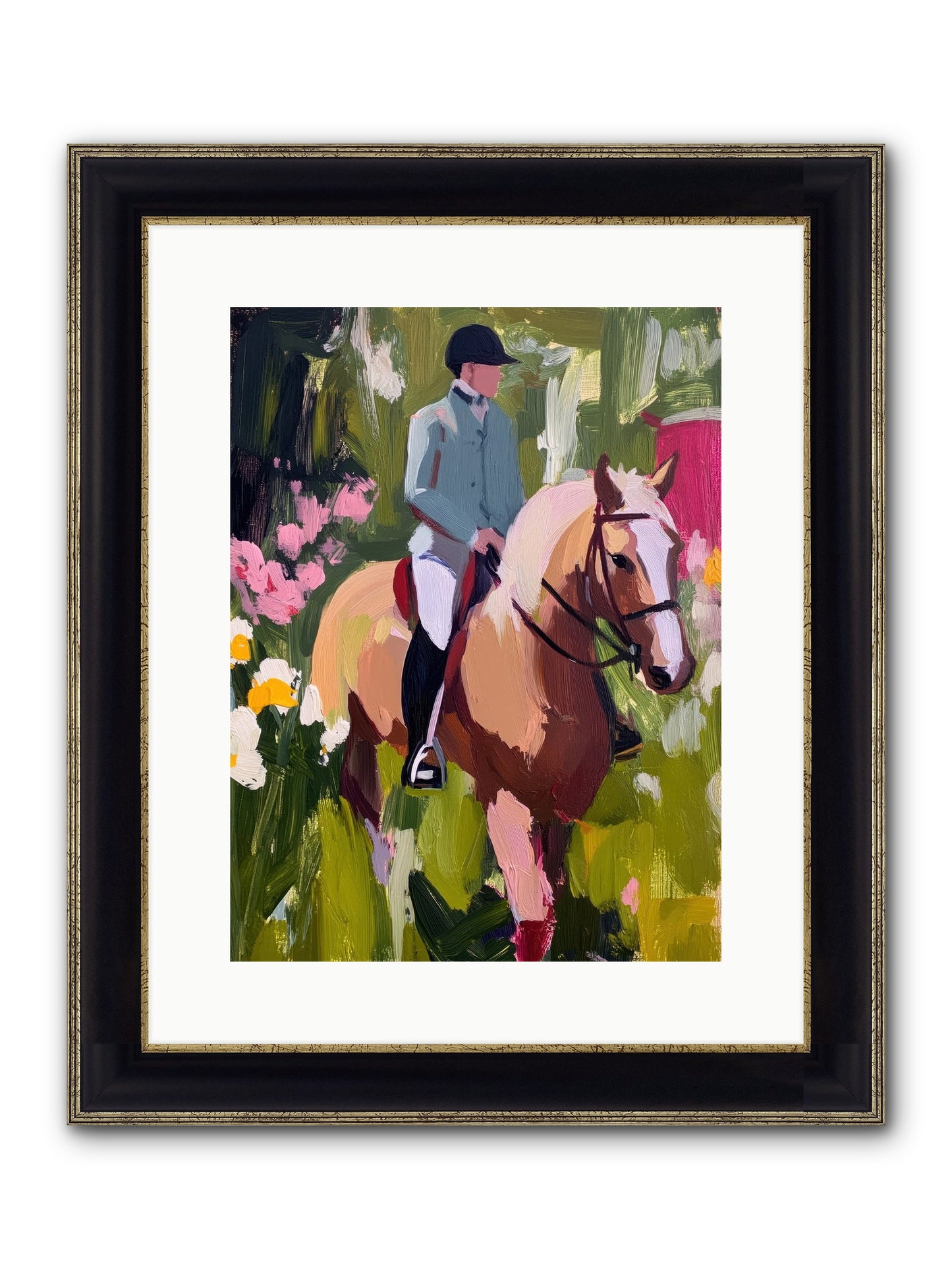 Cinnamon Sky Framed Print - Black & Gold 12x16