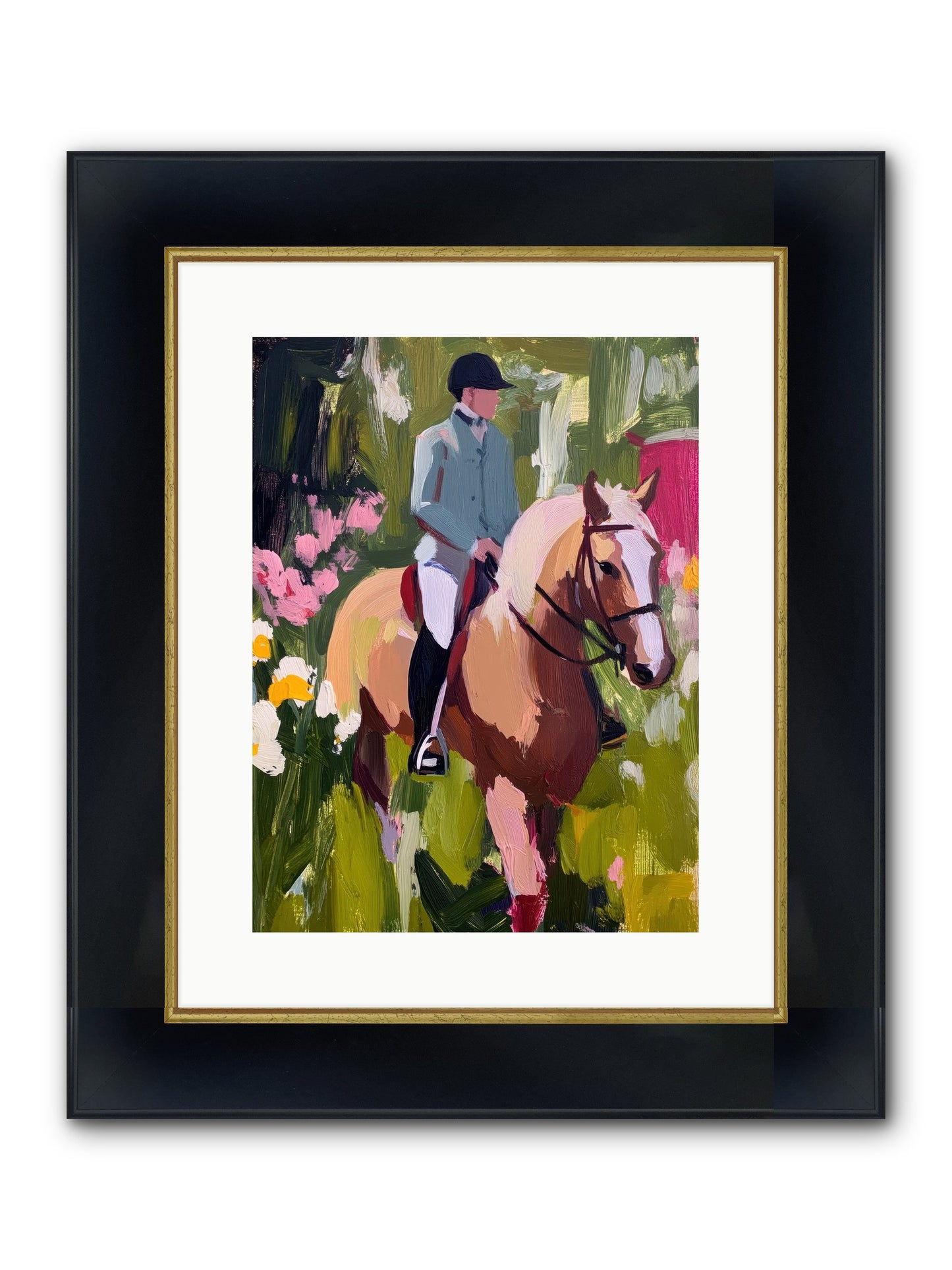 Cinnamon Sky Framed Print - Wide Black w/Gold 12x16