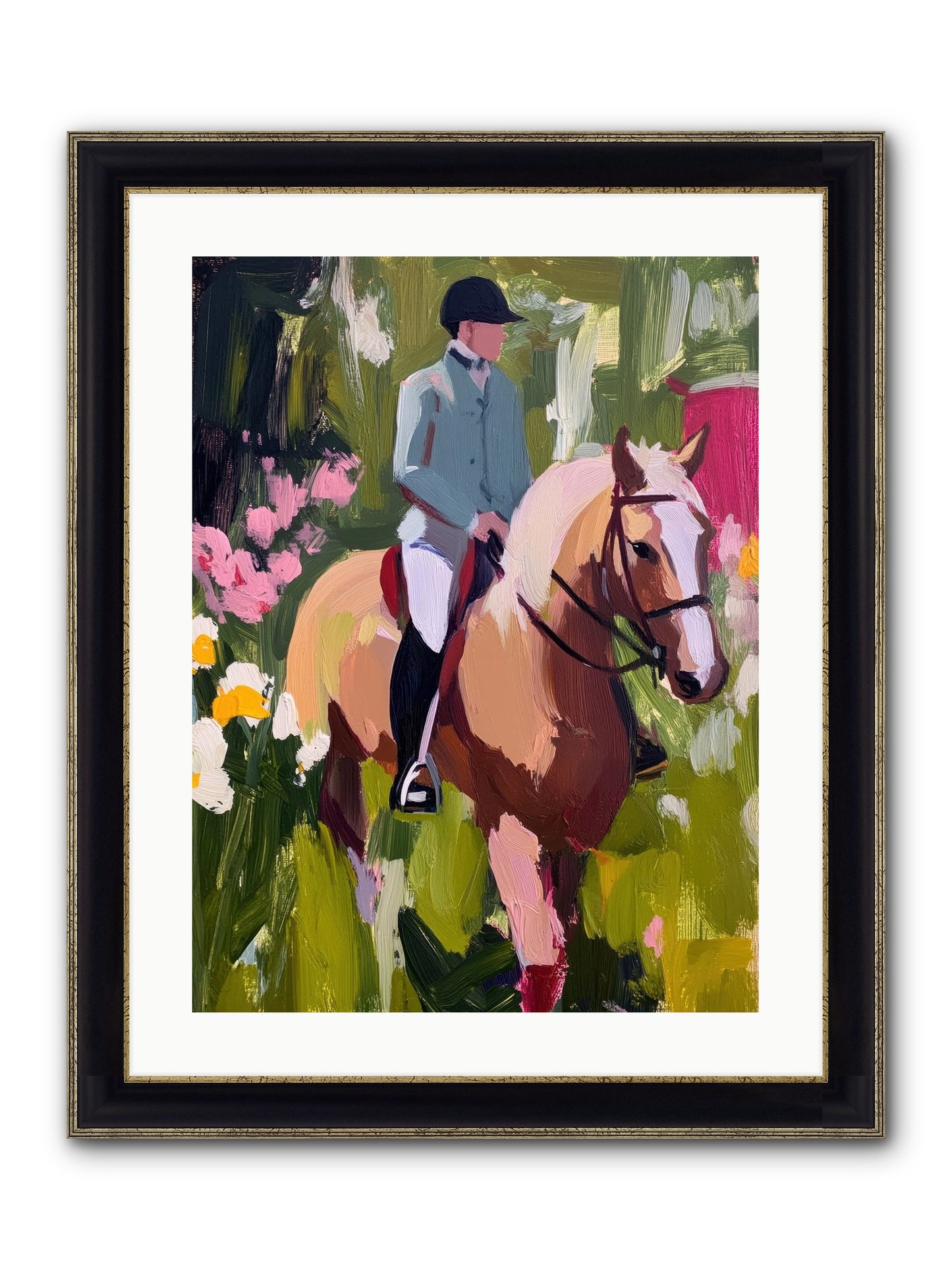 Cinnamon Sky Framed Print - Black & Gold 18x24