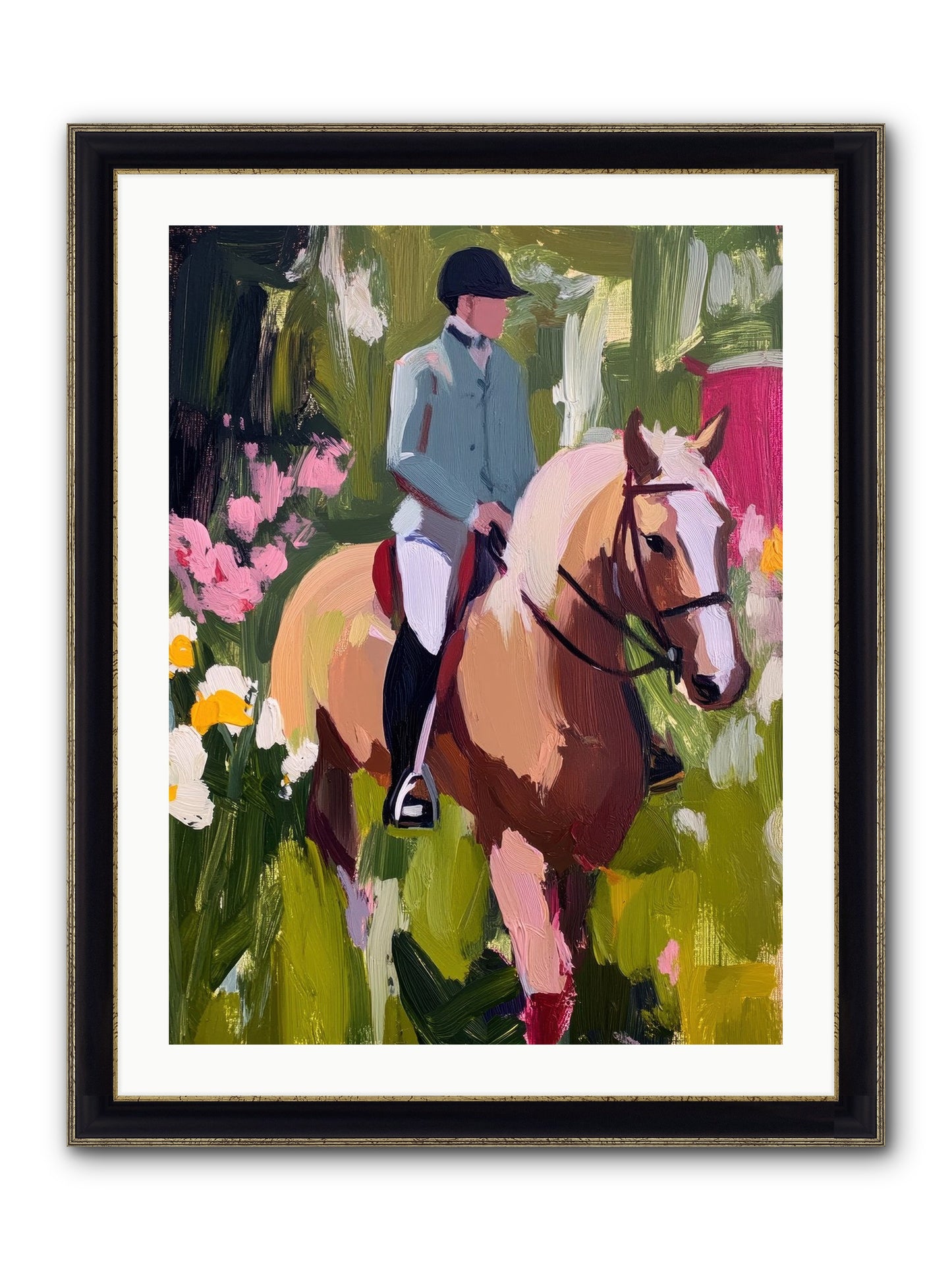 Cinnamon Sky Framed Print - Black & Gold 24x32