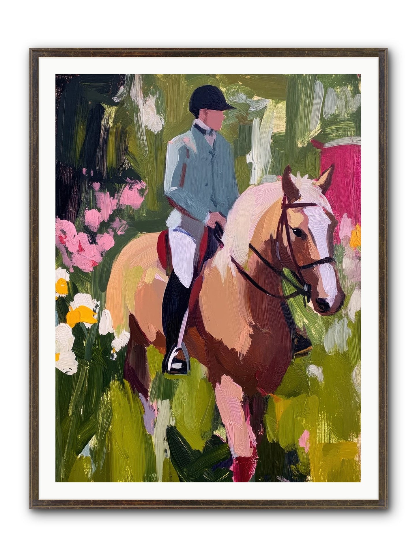 Cinnamon Sky Framed Print - Slimwoods Black/Gold 36x48